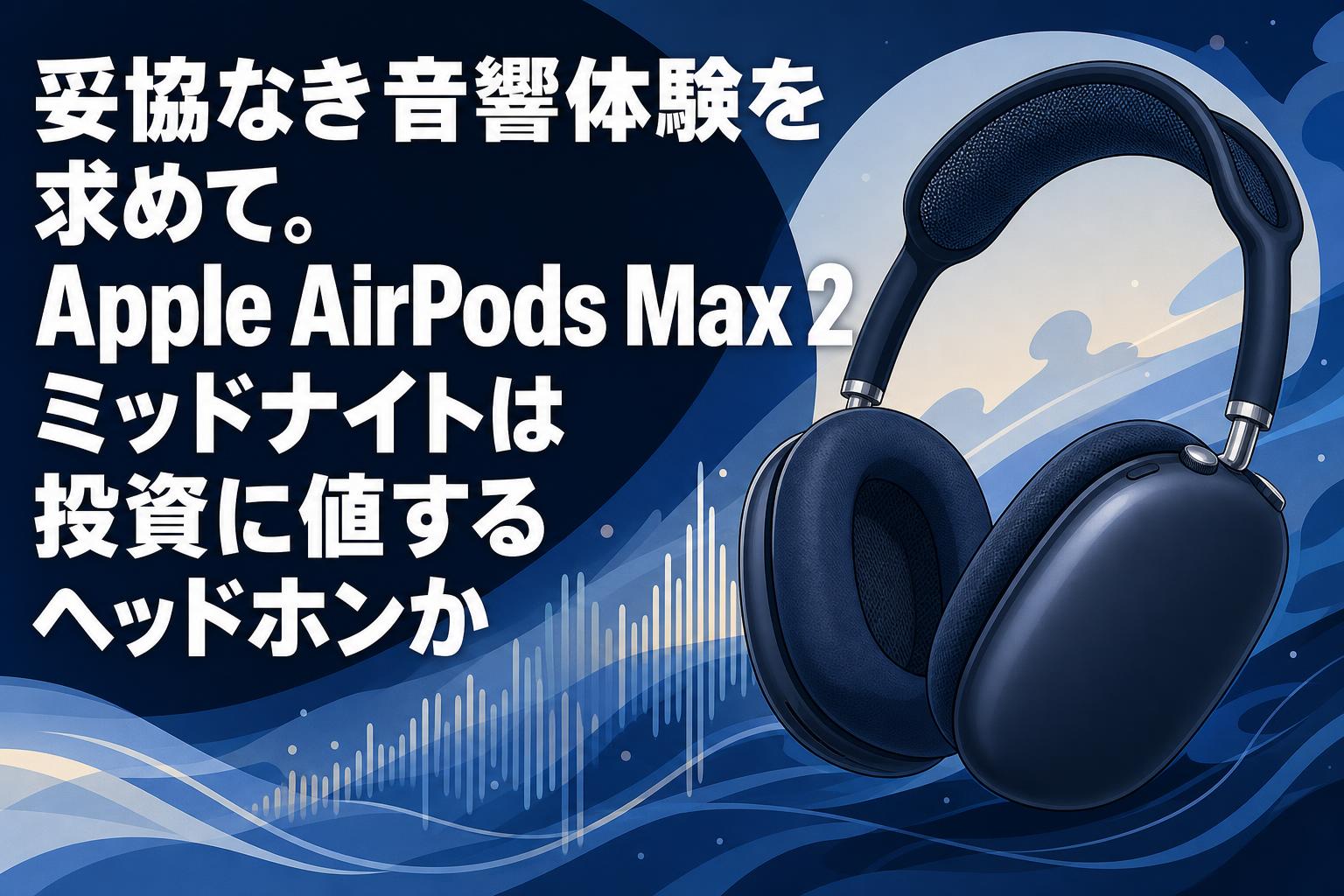 妥協なき音響体験を求めて。Apple AirPods Max 2ミッドナイトは投資に 妥協なき音響体験を求めて。Apple AirPods Max 2ミッドナイトは投資に
