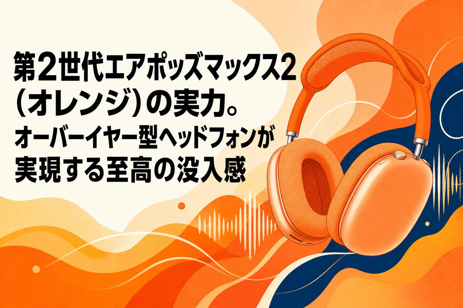 AirPods Max 第二世代 オレンジ 第2世代エアポッズマックス2（オレンジ）の実力。オーバーイヤー型