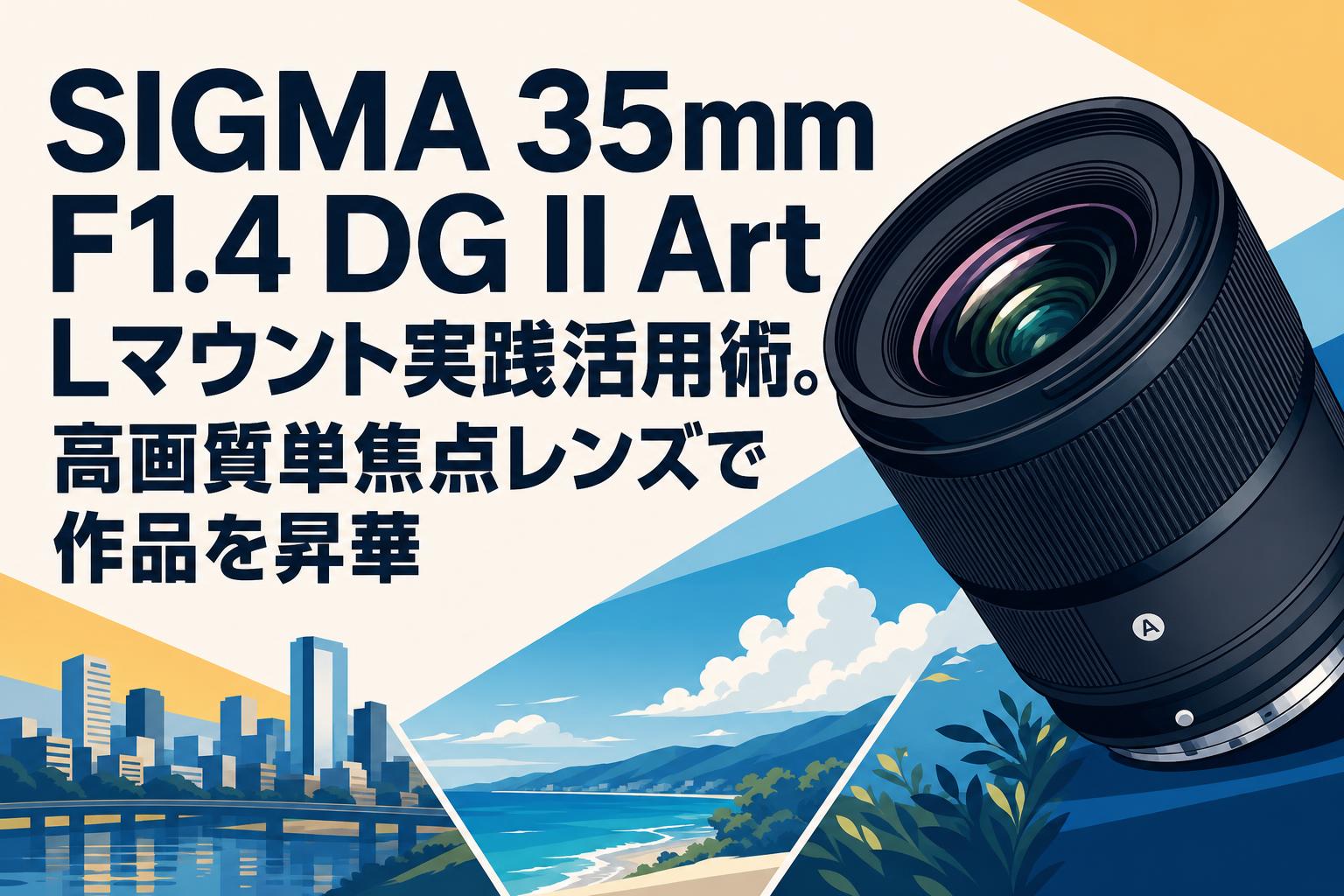 SIGMA 35mm F1.4 DG II Art Lマウント実践活用術。高画質単焦点レンズ