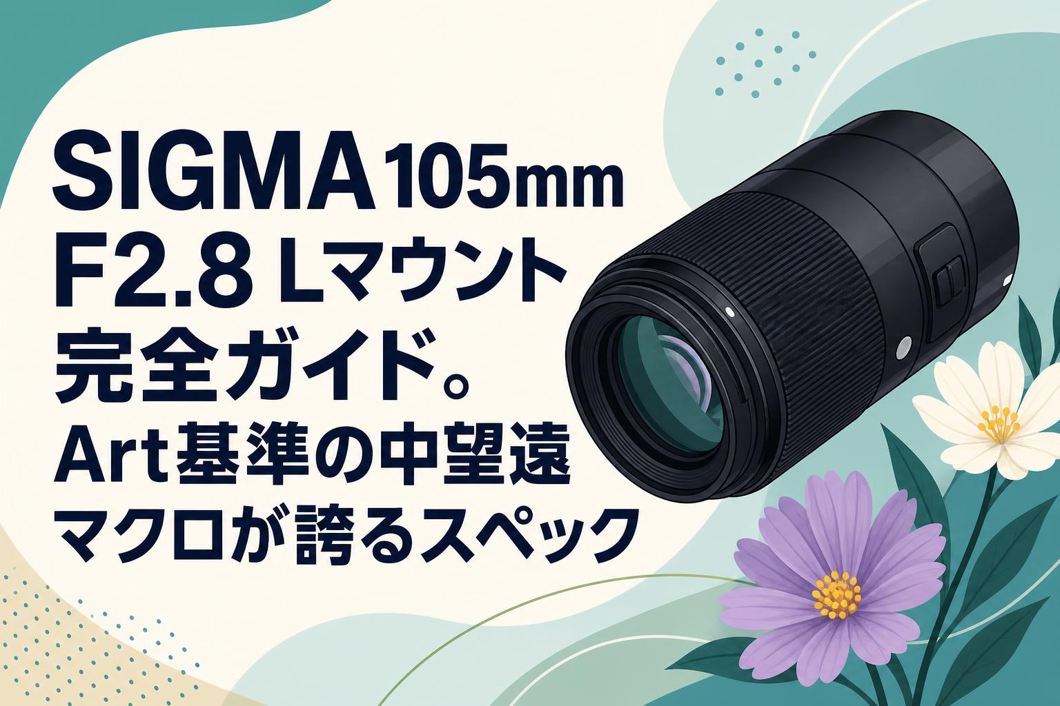 SIGMA 105mm F2.8 Lマウント完全ガイド。Art基準の中望遠マクロが誇る