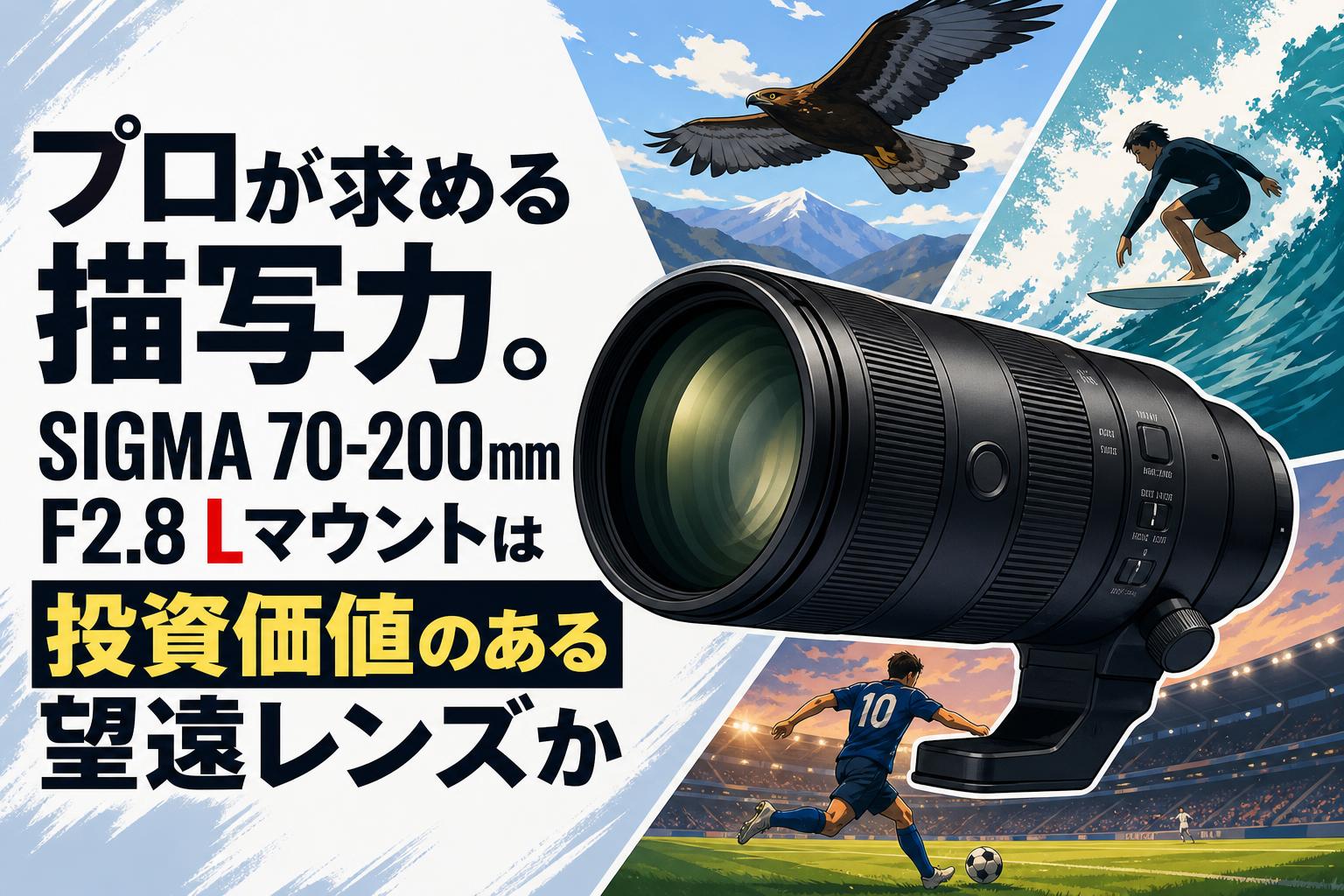 プロが求める描写力。SIGMA 70-200mm F2.8 Lマウントは投資価値のある