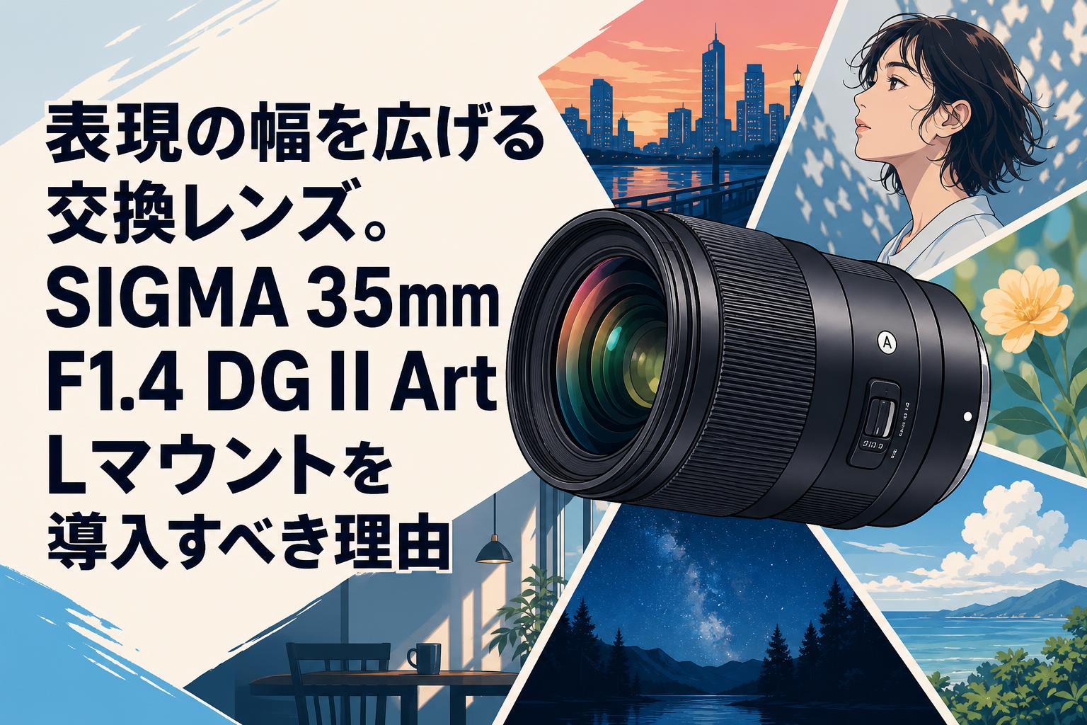 表現の幅を広げる交換レンズ。SIGMA 35mm F1.4 DG II Art Lマウントを