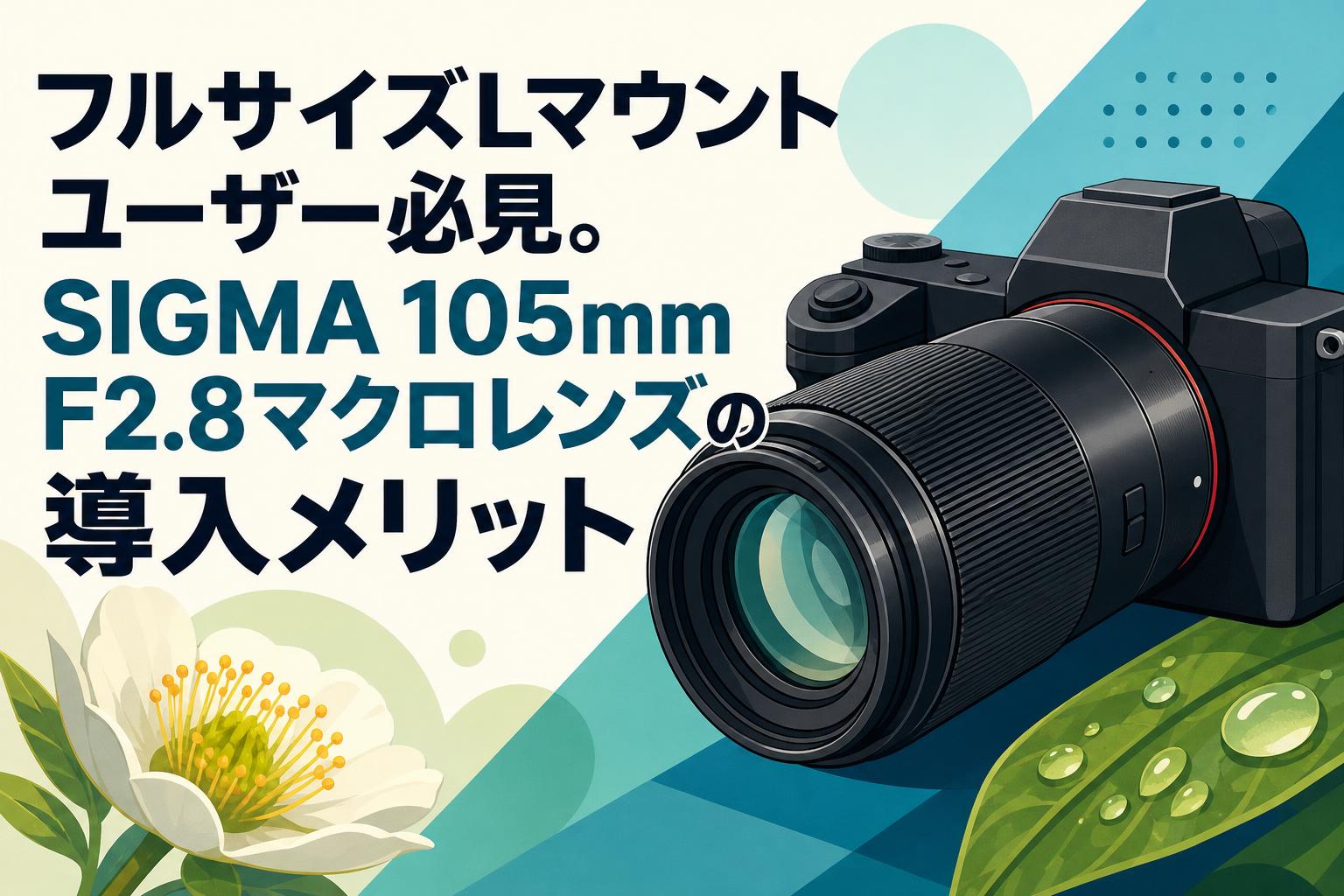 フルサイズLマウントユーザー必見。SIGMA 105mm F2.8マクロレンズの
