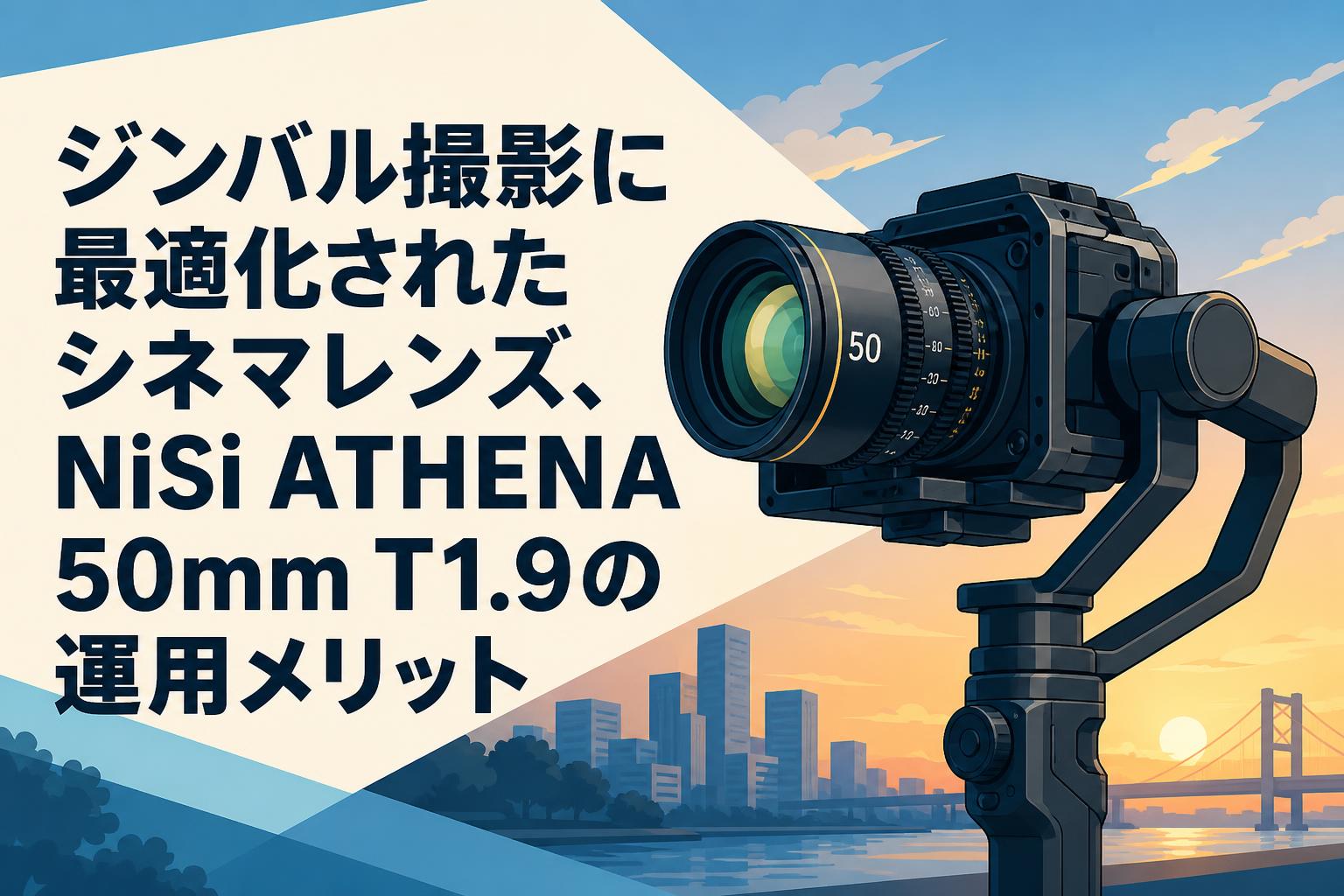ジンバル撮影に最適化されたシネマレンズ、NiSi ATHENA 50mm T1.9の