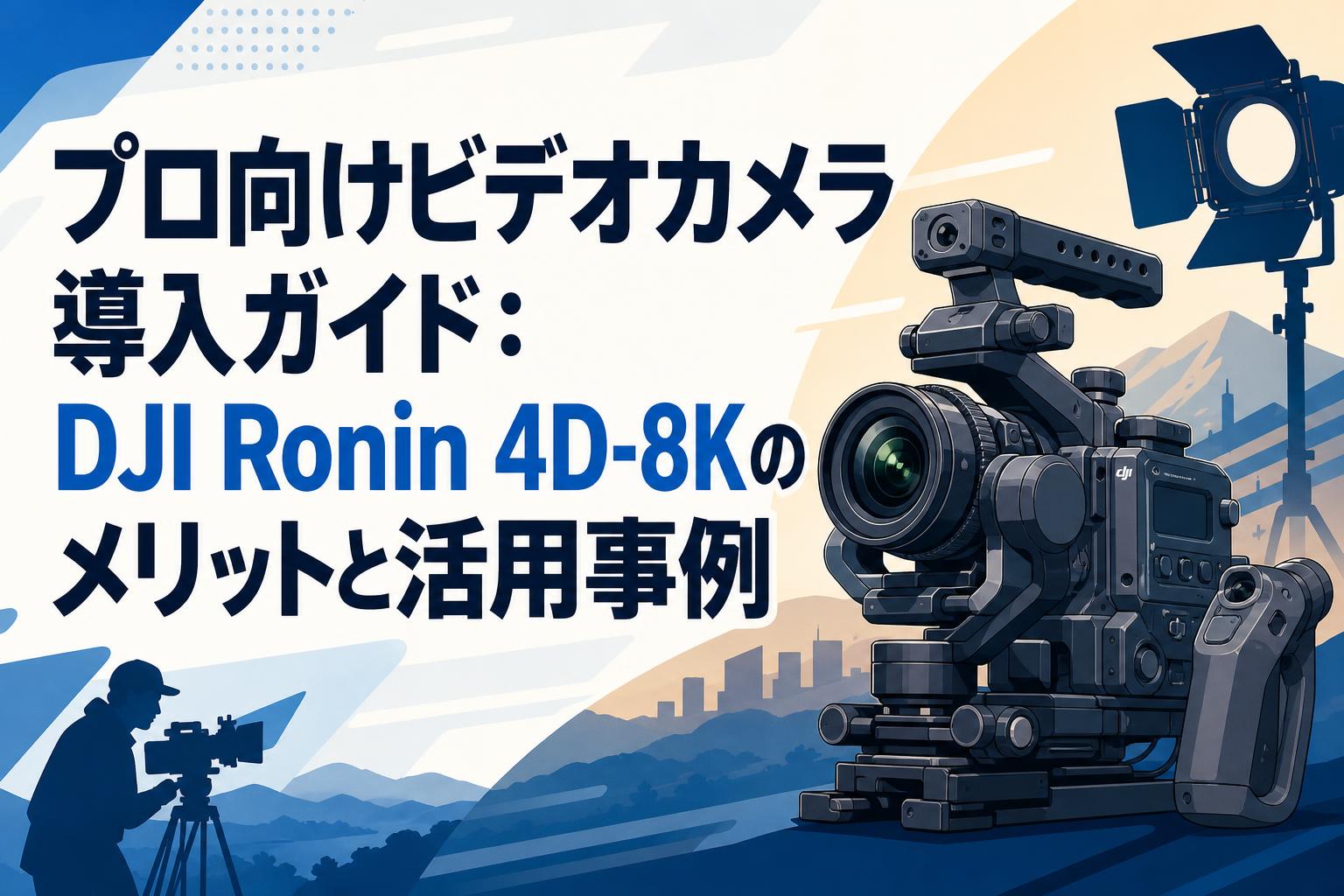 プロ向けビデオカメラ導入ガイド：DJI Ronin 4D-8Kのメリットと活用