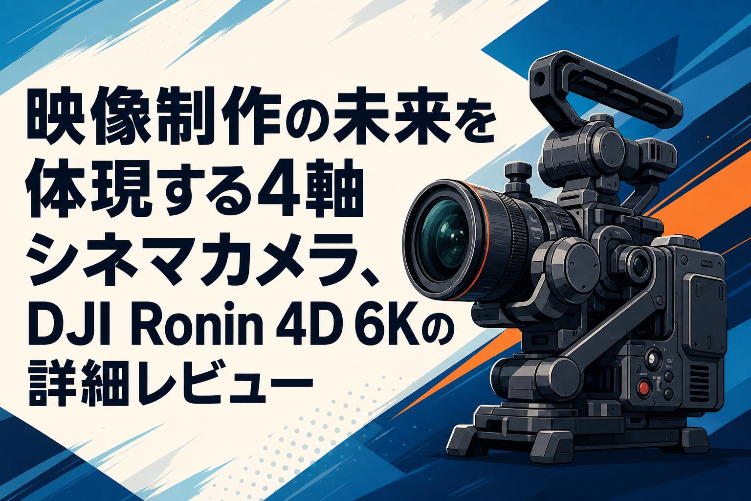 カメラ各種　全4台 映像制作の未来を体現する4軸シネマカメラ、DJI Ronin 4D 6Kの詳細