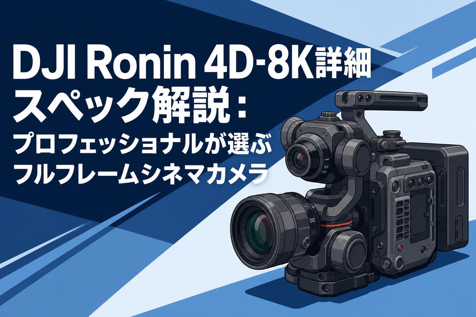 DJI Ronin 4D-8K詳細スペック解説：プロフェッショナルが選ぶフル