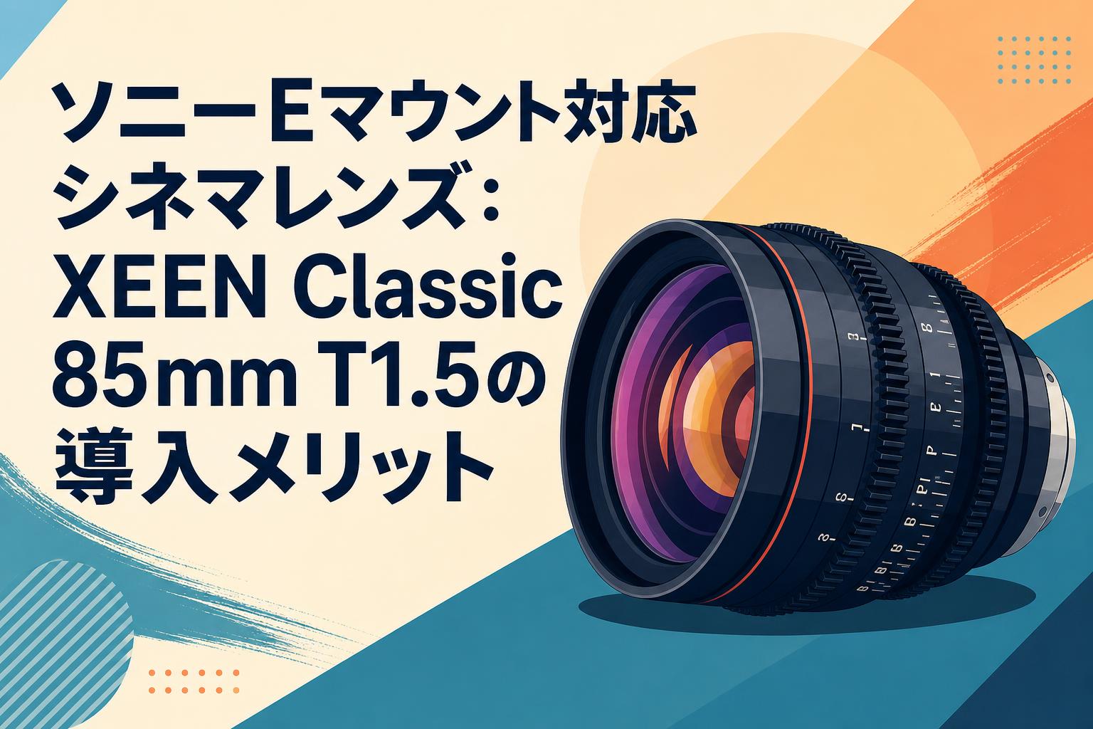 ソニーEマウント対応シネマレンズ：XEEN Classic 85mm T1.5の導入