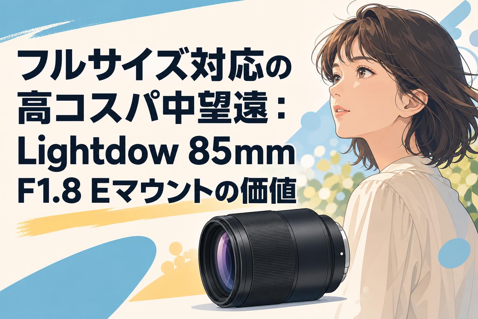 フルサイズ対応の高コスパ中望遠：Lightdow 85mm F1.8 Eマウントの価値
