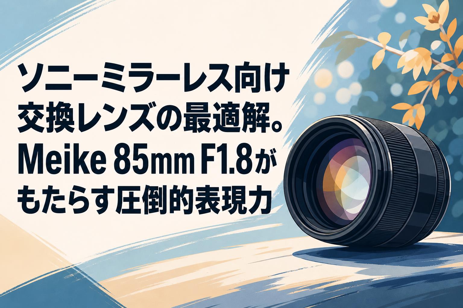 ソニーミラーレス向け交換レンズの最適解。Meike 85mm F1.8がもたらす