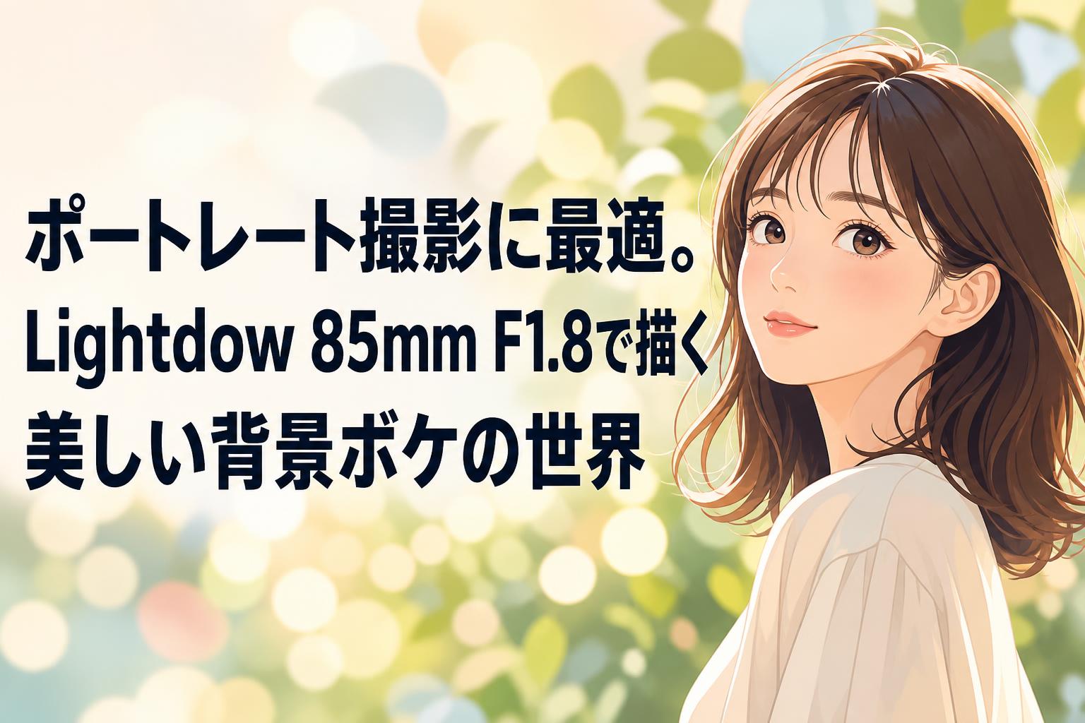ポートレート撮影に最適。Lightdow 85mm F1.8で描く美しい背景ボケの