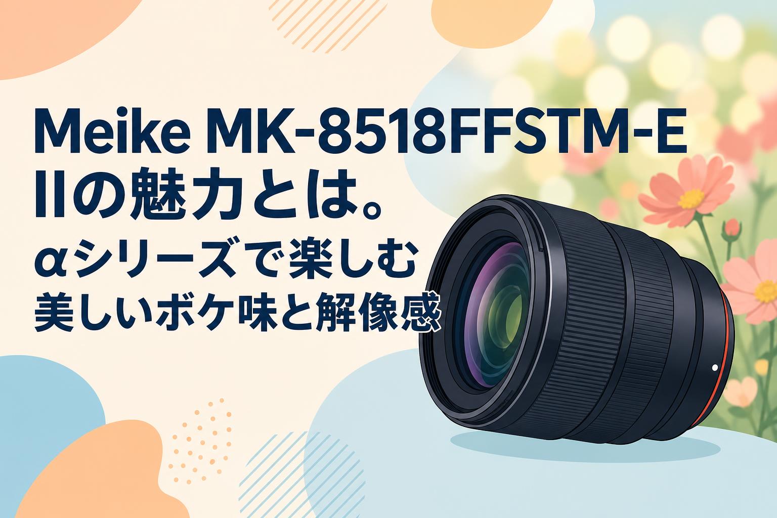 Meike MK-8518FFSTM-E IIの魅力とは。αシリーズで楽しむ美しいボケ味と