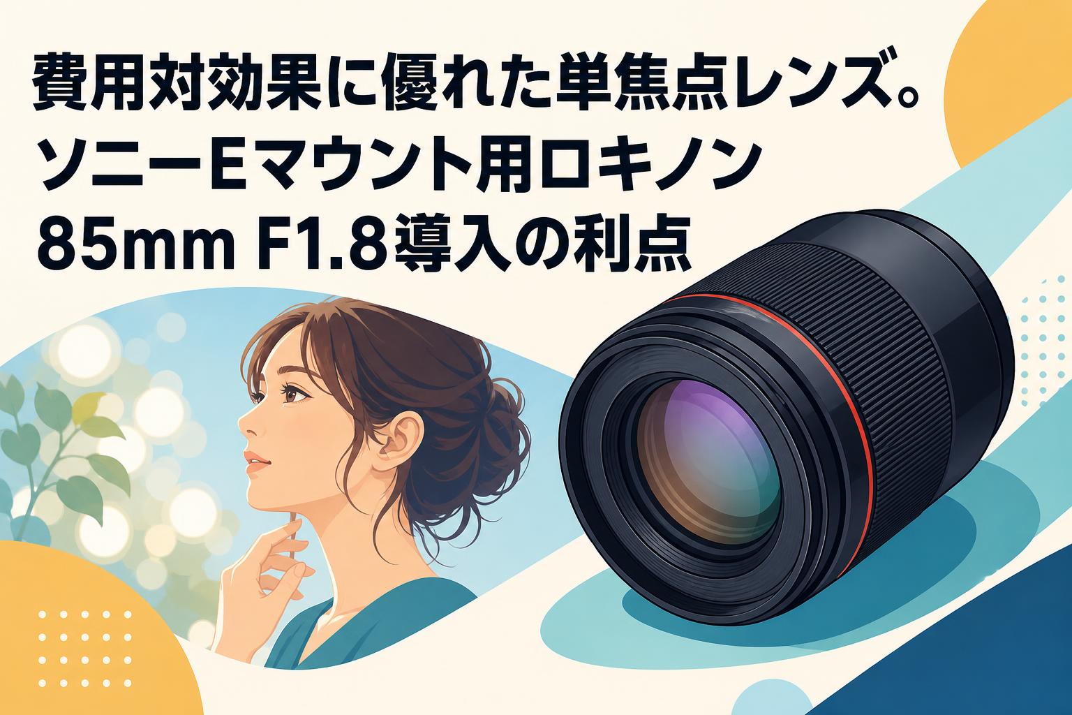費用対効果に優れた単焦点レンズ。ソニーEマウント用ロキノン85mm F1.8