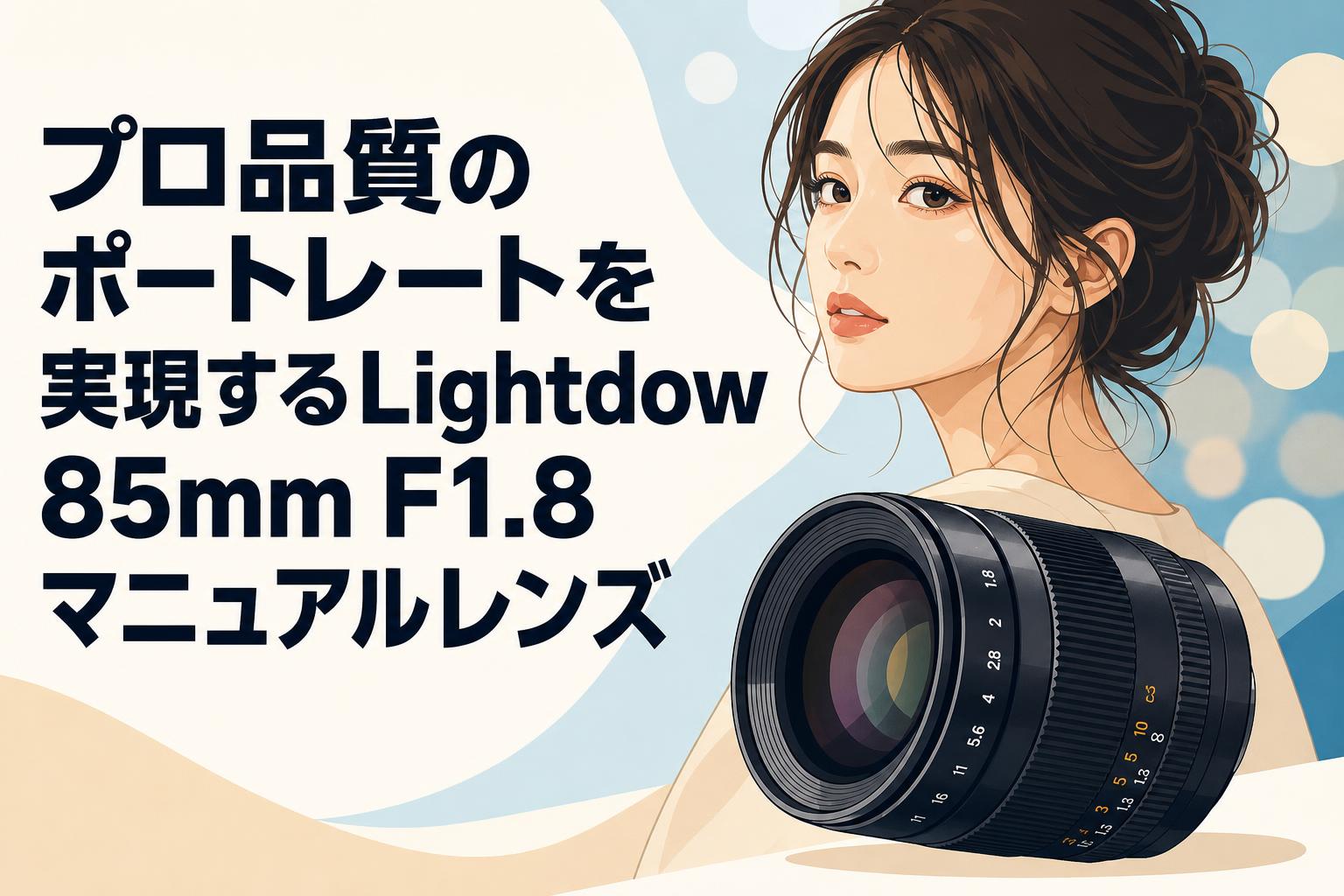 プロ品質のポートレートを実現するLightdow 85mm F1.8マニュアルレンズ