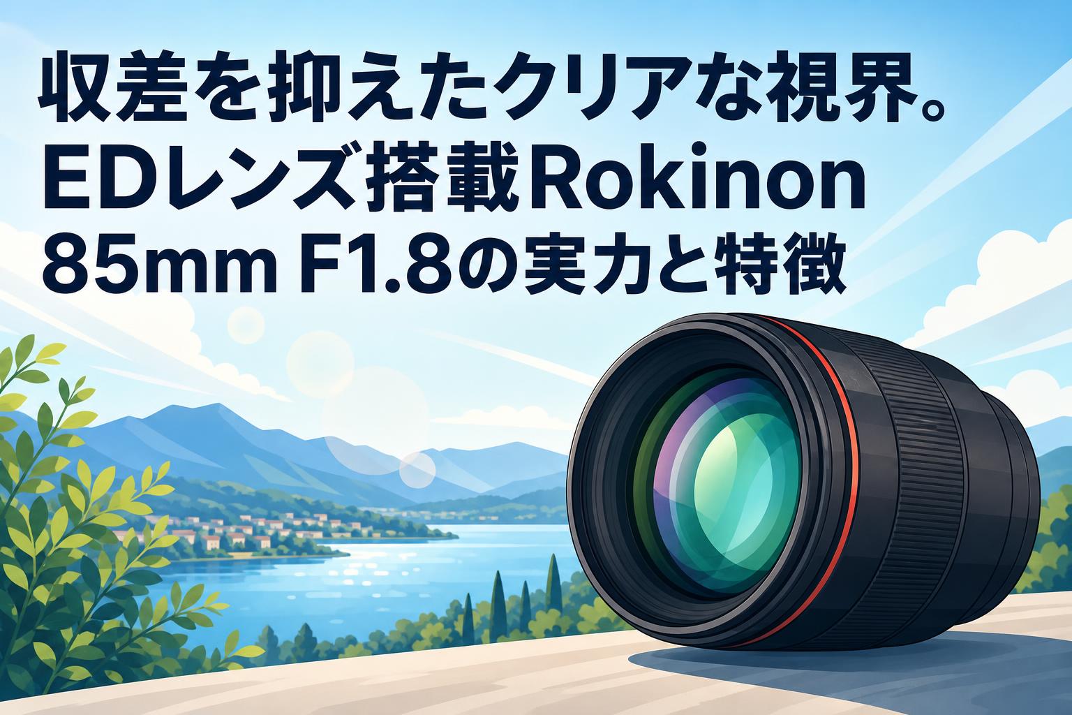 収差を抑えたクリアな視界。EDレンズ搭載Rokinon 85mm F1.8の実力と