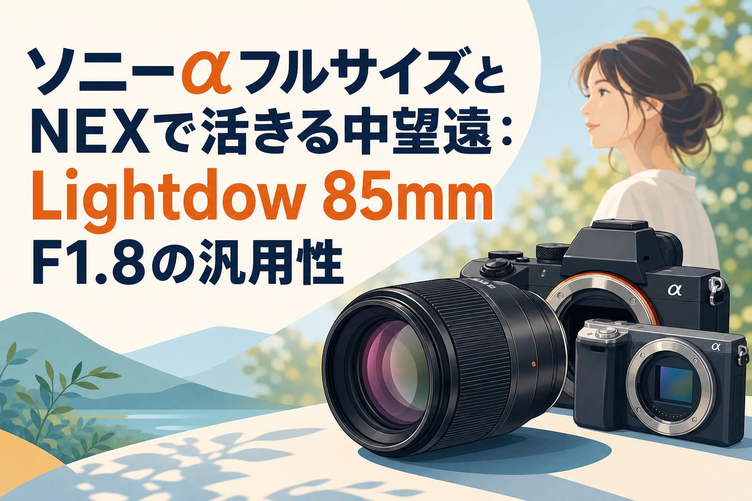 ソニーαフルサイズとNEXで活きる中望遠：Lightdow 85mm F1.8の汎用性
