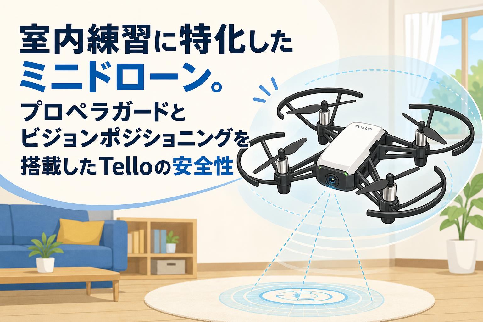 中トロページ① 室内練習に特化したミニドローン。プロペラガードとビジョン