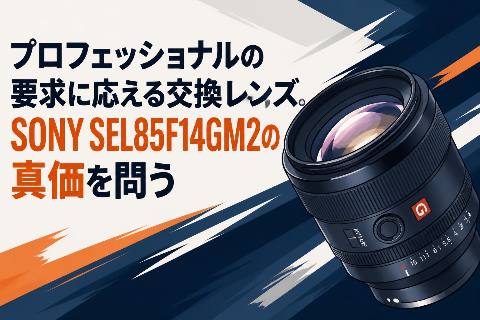 プロフェッショナルの要求に応える交換レンズ。SONY SEL85F14GM2の真価