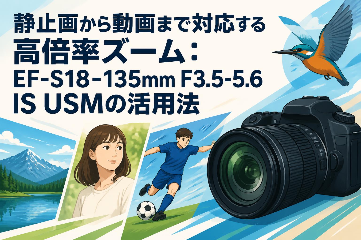 静止画から動画まで対応する高倍率ズーム：EF-S18-135mm F3.5-5.6 IS