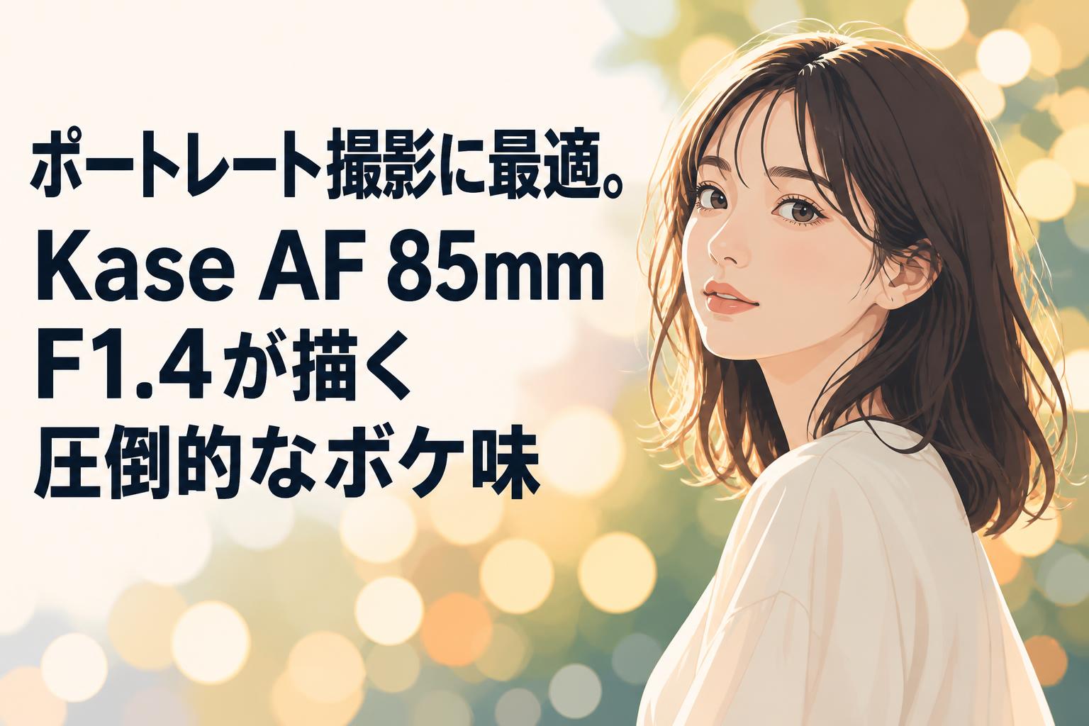 ポートレート撮影に最適。Kase AF 85mm F1.4が描く圧倒的なボケ味