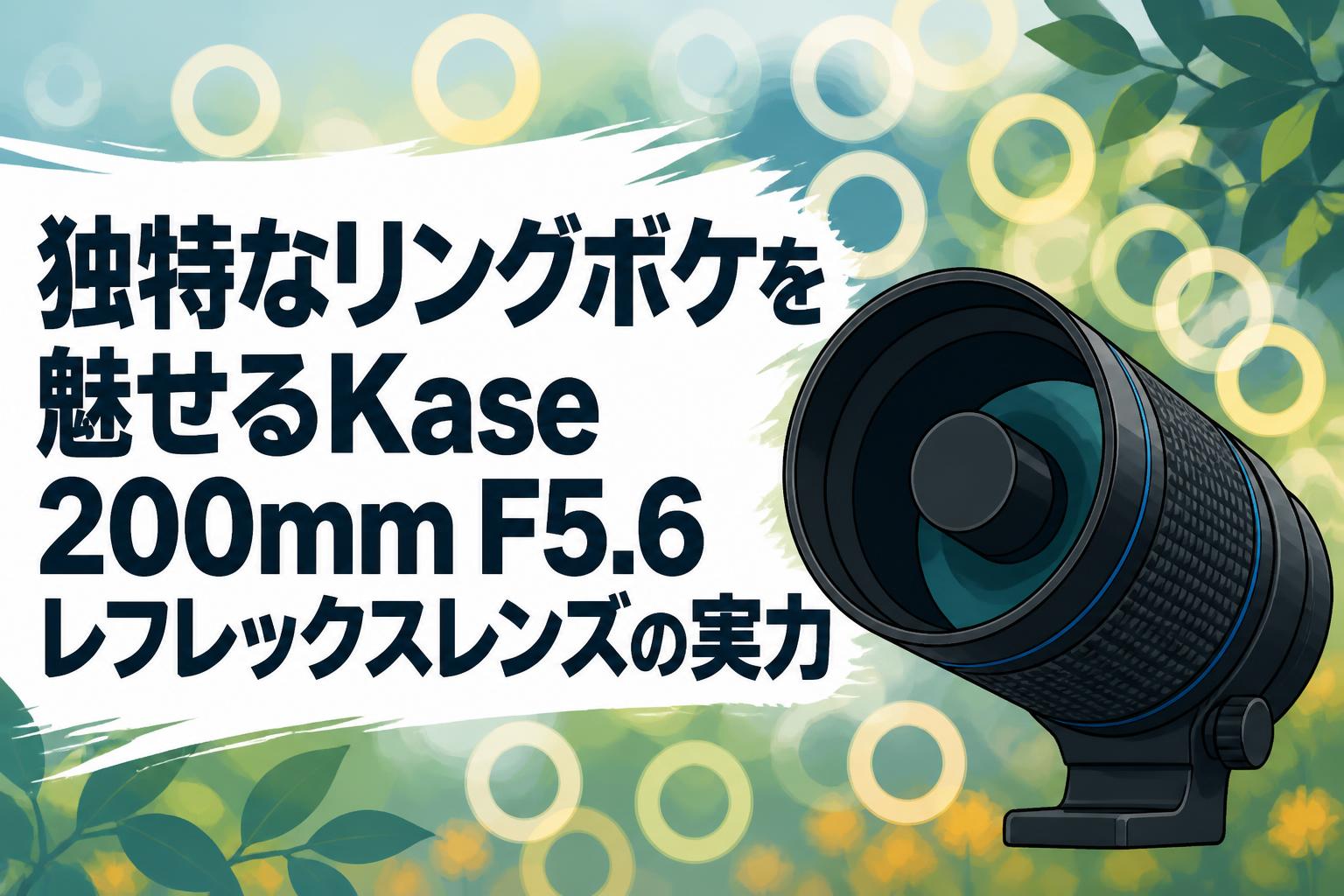 独特なリングボケを魅せるKase 200mm F5.6レフレックスレンズの実力