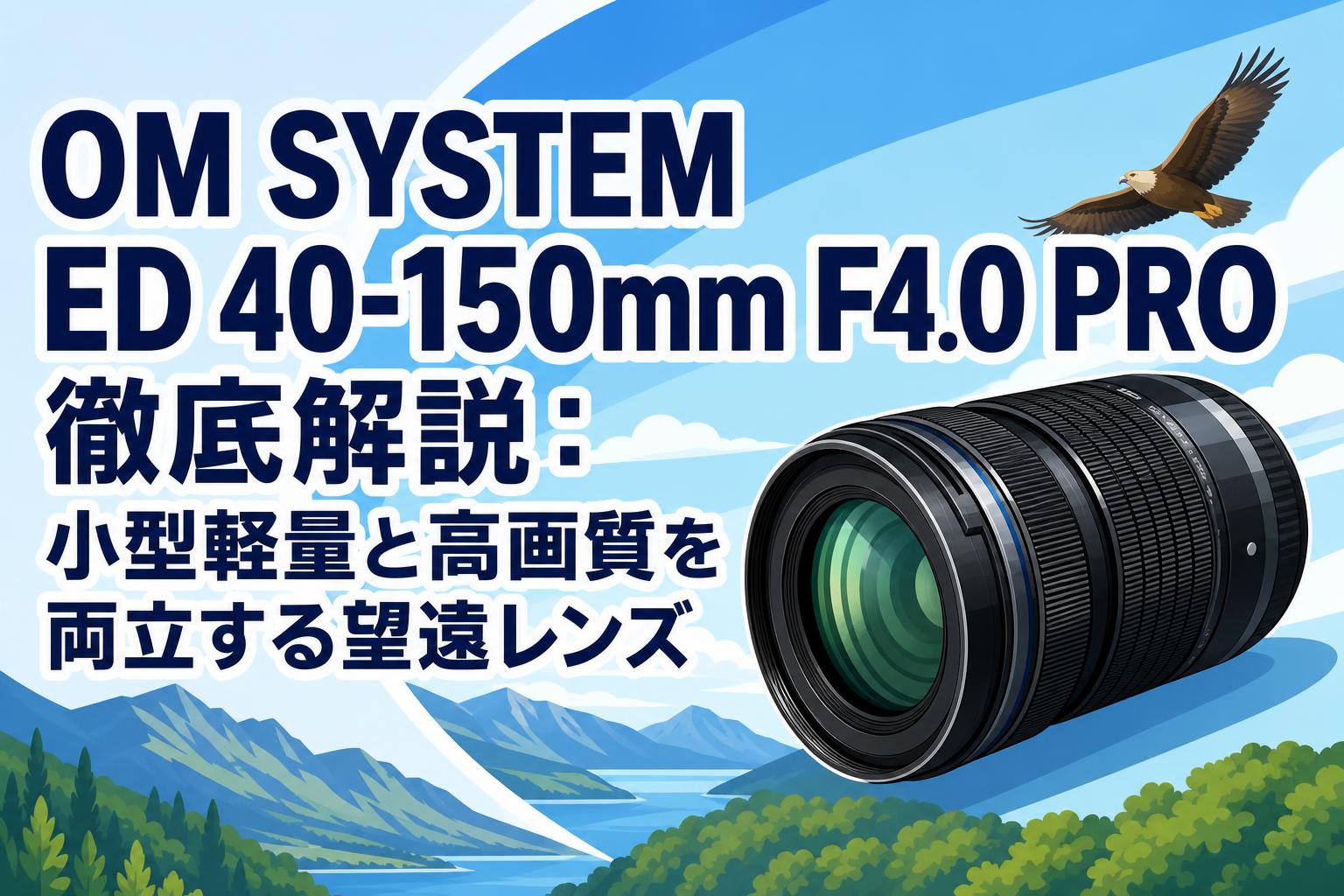 OM SYSTEM ED 40-150mm F4.0 PRO 徹底解説：小型軽量と高画質を両立