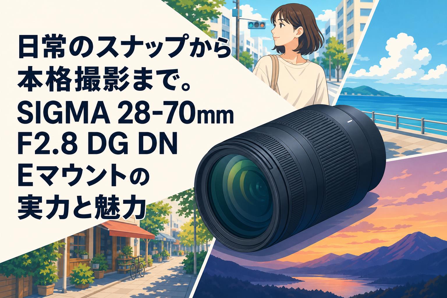 日常のスナップから本格撮影まで。SIGMA 28-70mm F2.8 DG DN Eマウント