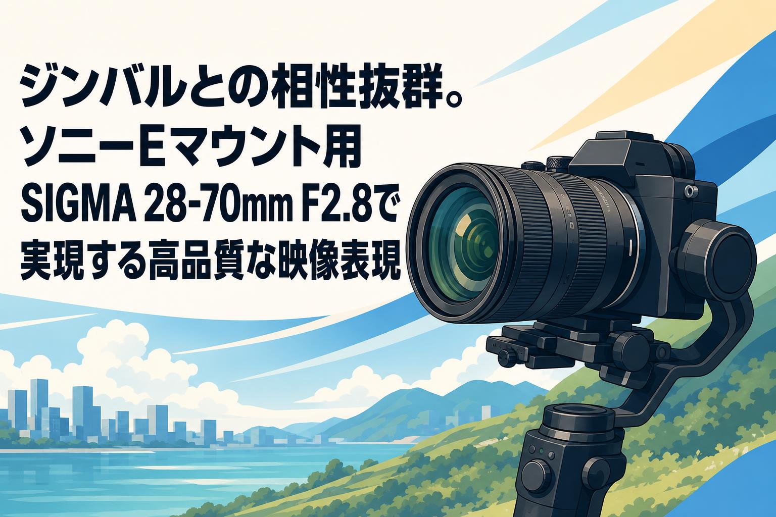 ジンバルとの相性抜群。ソニーEマウント用SIGMA 28-70mm F2.8で実現