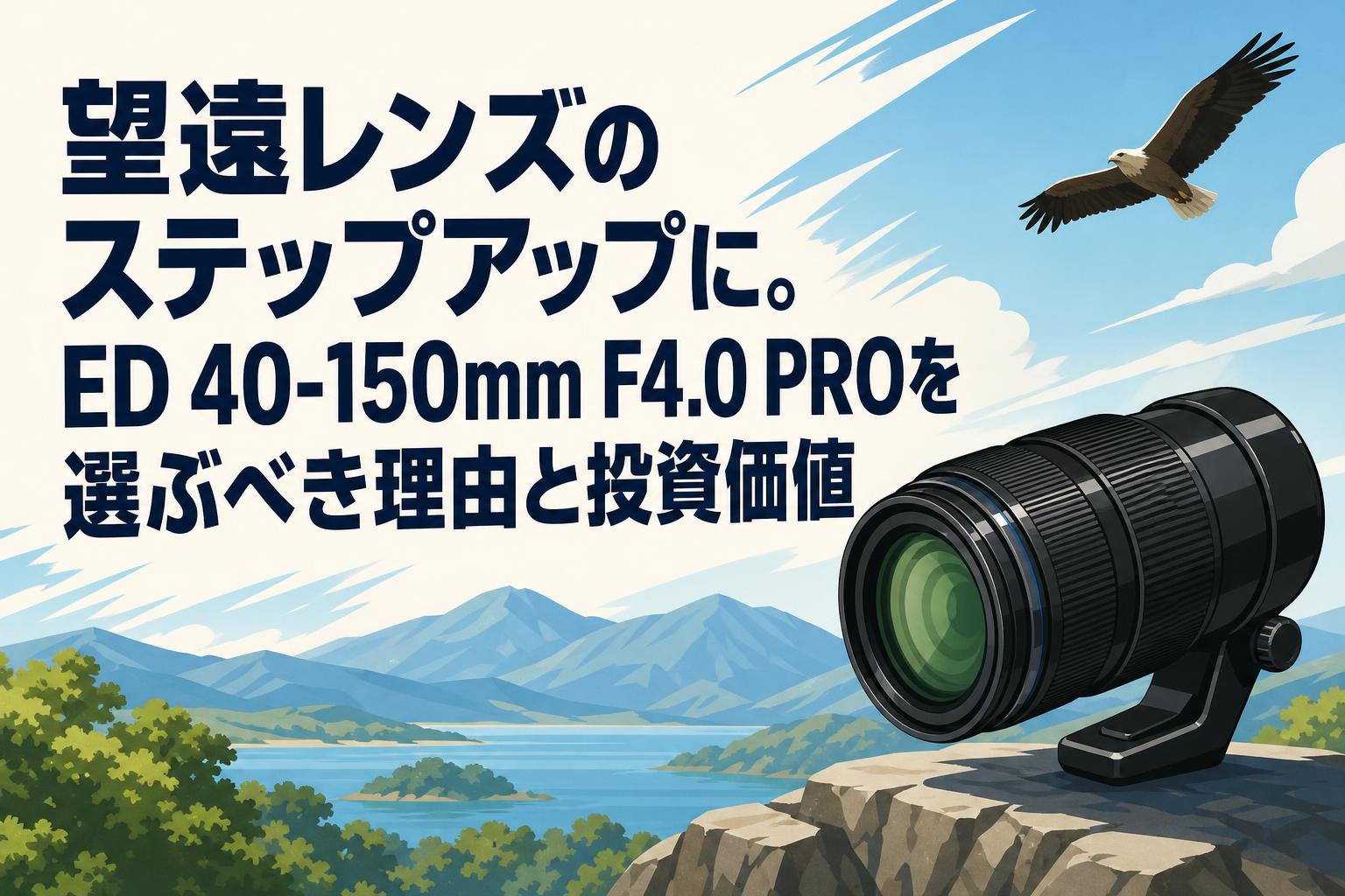 望遠レンズのステップアップに。ED 40-150mm F4.0 PROを選ぶべき理由と
