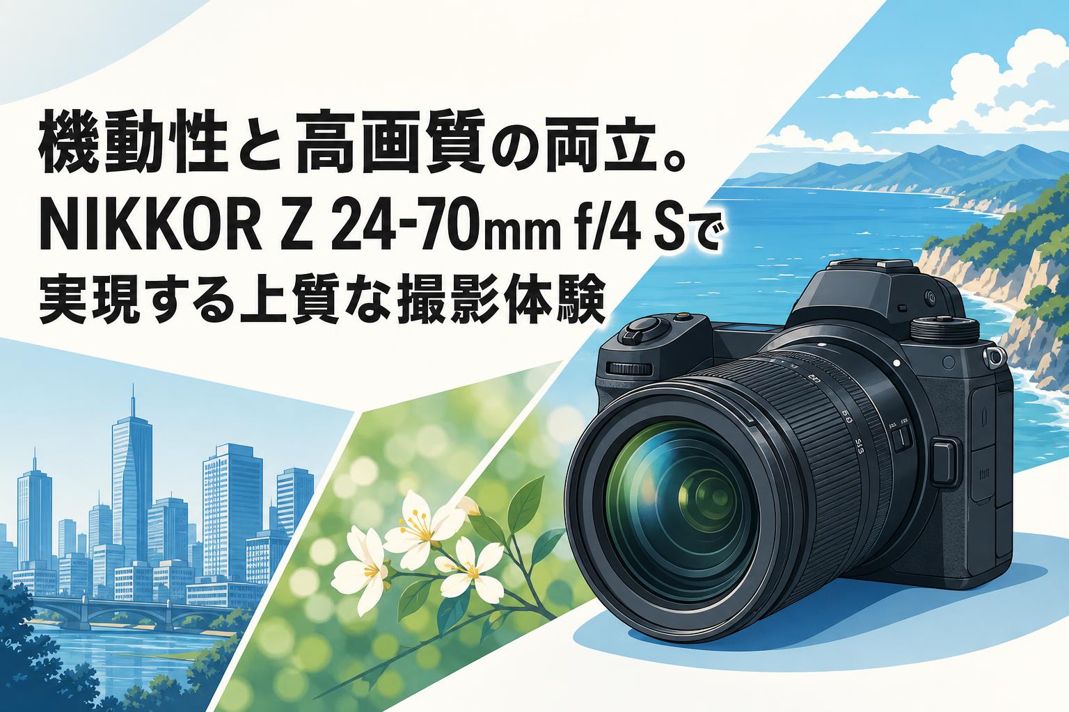 機動性と高画質の両立。NIKKOR Z 24-70mm f/4 Sで実現する上質な撮影