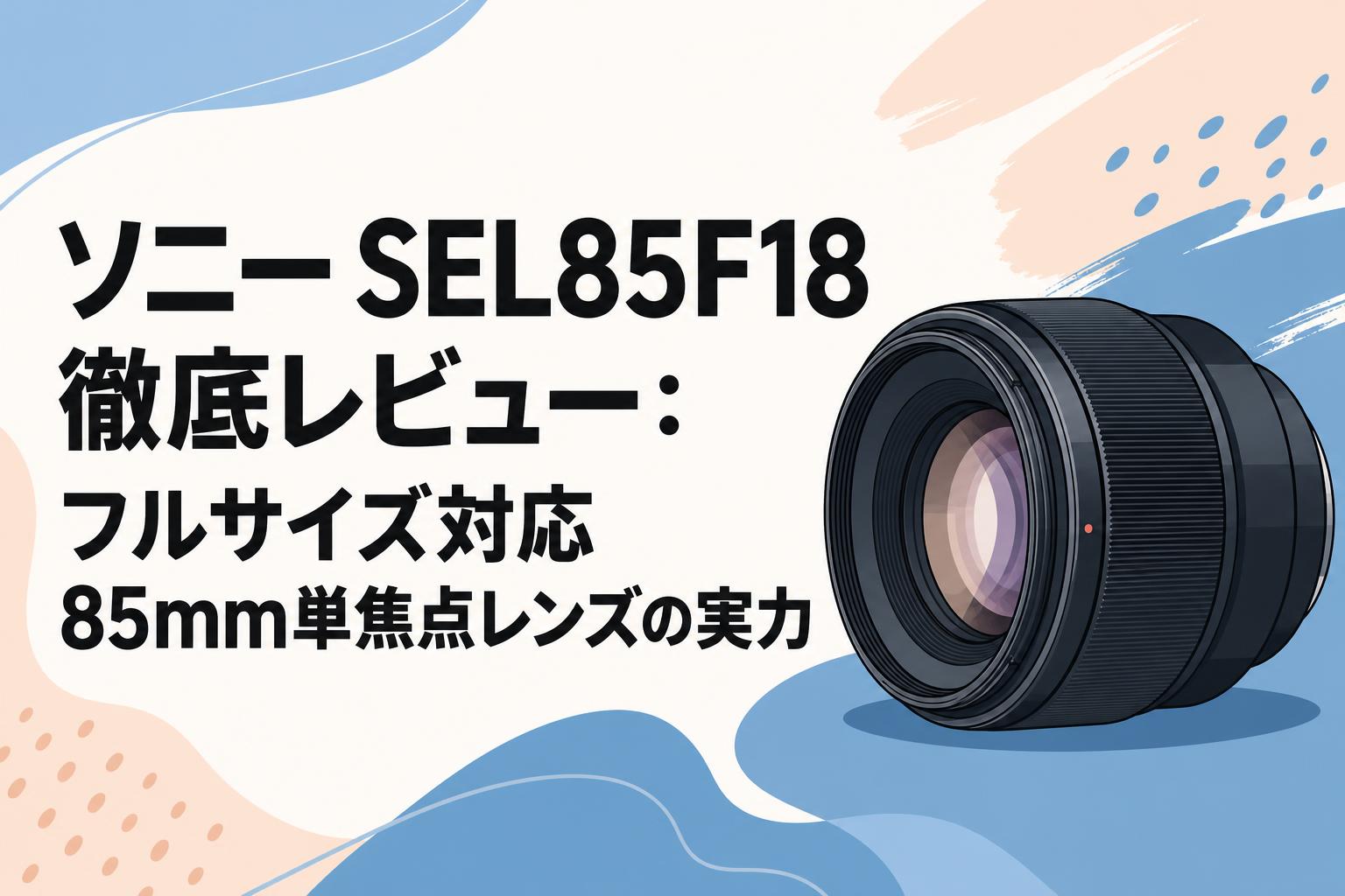 ソニー SEL85F18 徹底レビュー：フルサイズ対応85mm単焦点レンズの実力