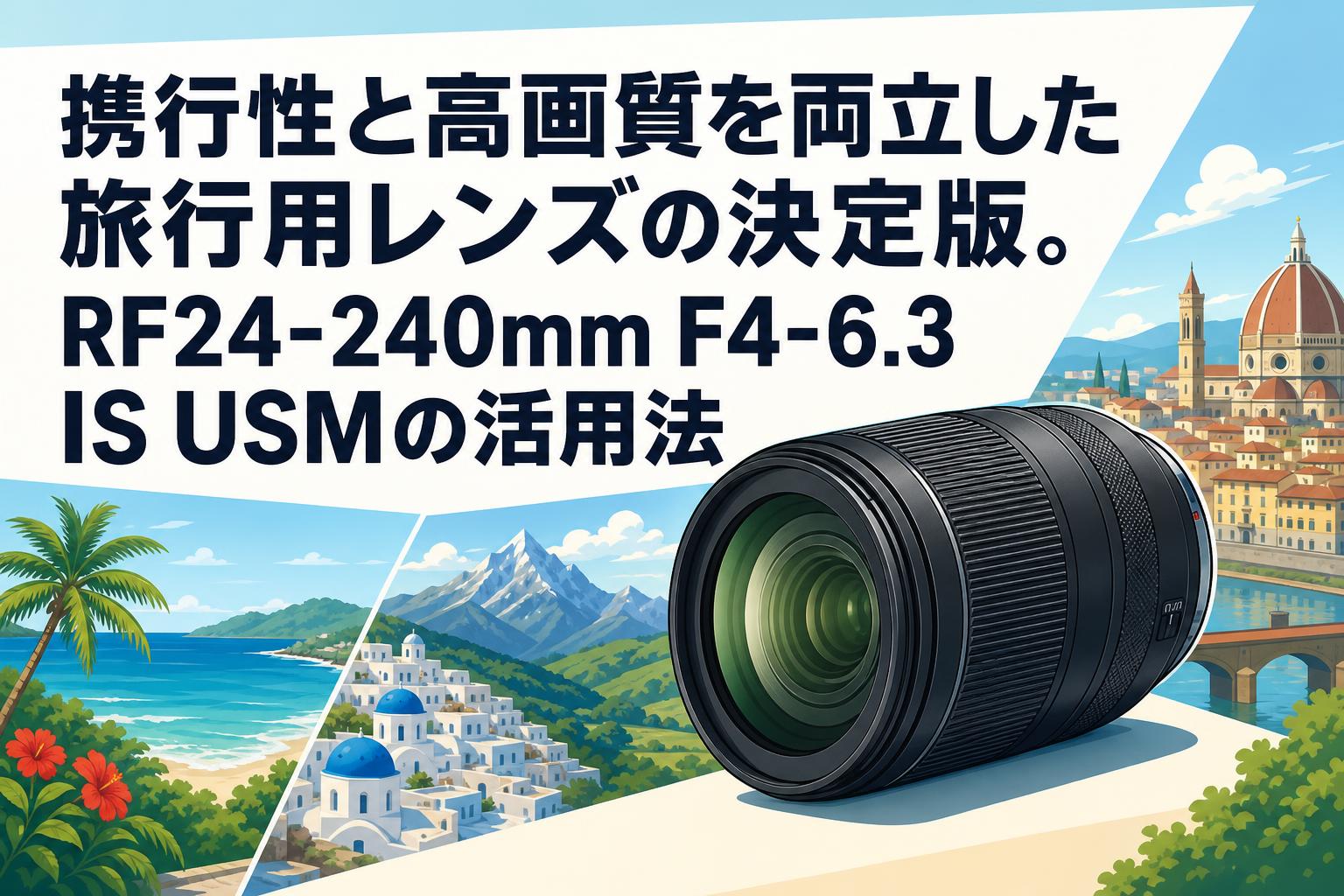 レンズ(ズーム) RF24-240mm 光学10倍の高倍率ズームレンズ