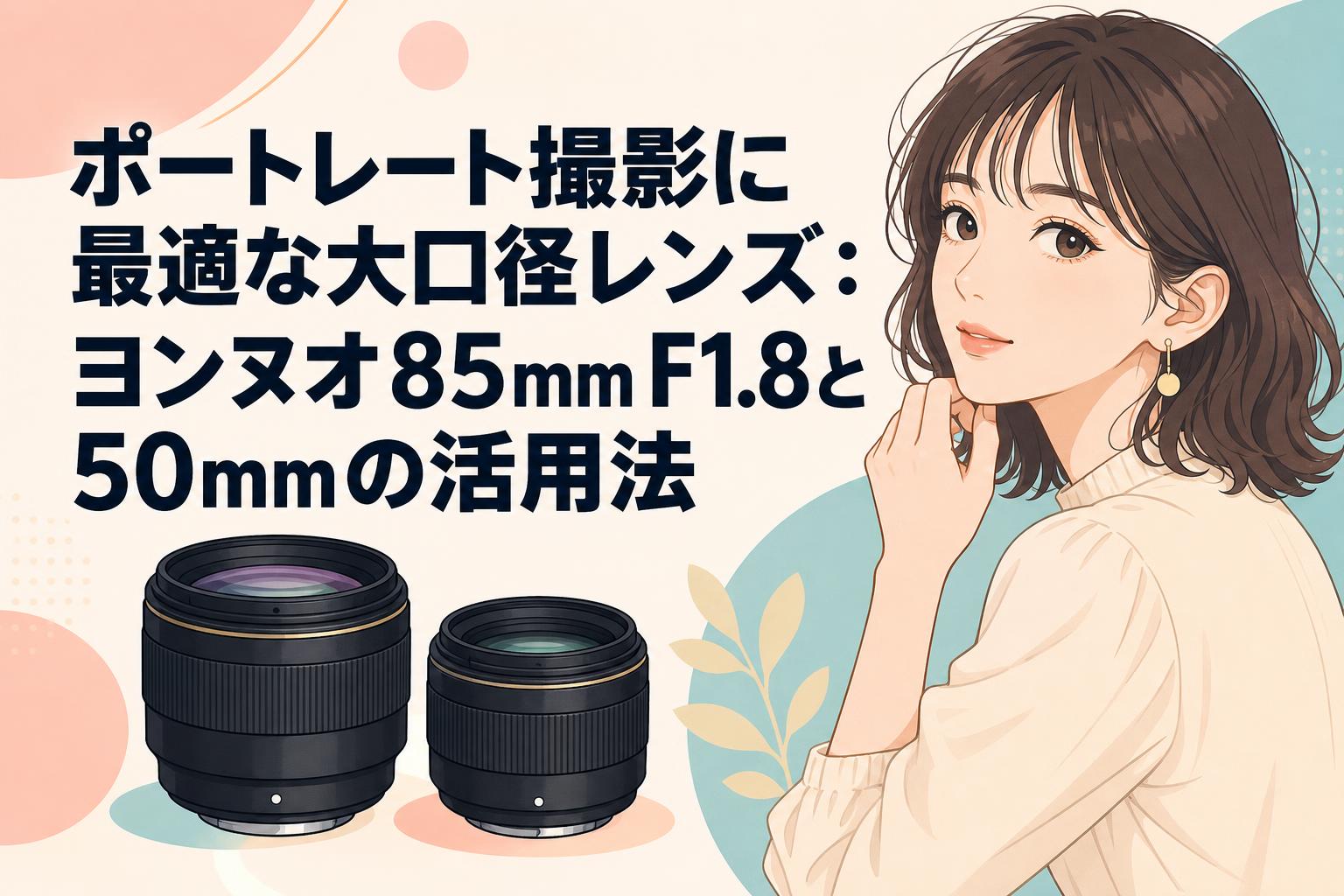 ポートレート撮影に最適な大口径レンズ：ヨンヌオ85mm F1.8と50mmの