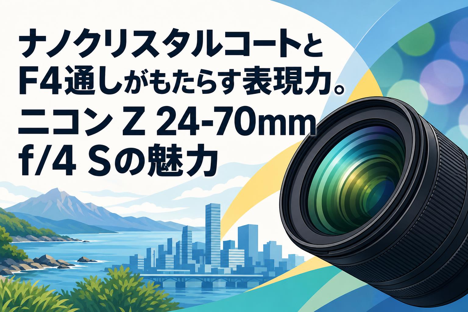 ナノクリスタルコートとF4通しがもたらす表現力。ニコン Z 24-70mm f/4