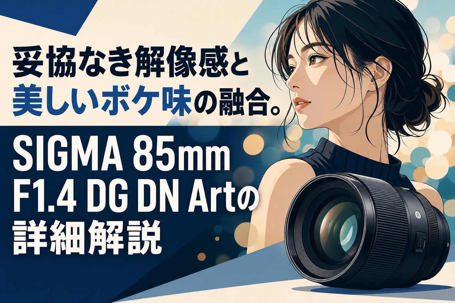 妥協なき解像感と美しいボケ味の融合。SIGMA 85mm F1.4 DG DN Artの