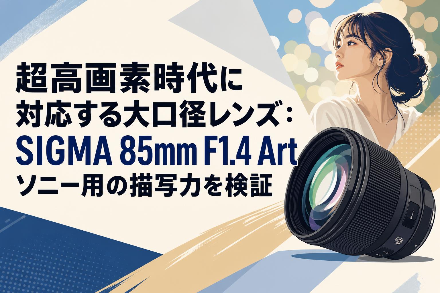 超高画素時代に対応する大口径レンズ：SIGMA 85mm F1.4 Art ソニー用の