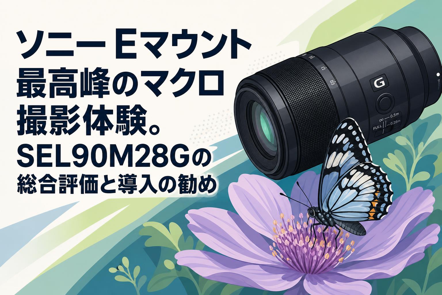 ソニーEマウント最高峰のマクロ撮影体験。SEL90M28Gの総合評価と導入の