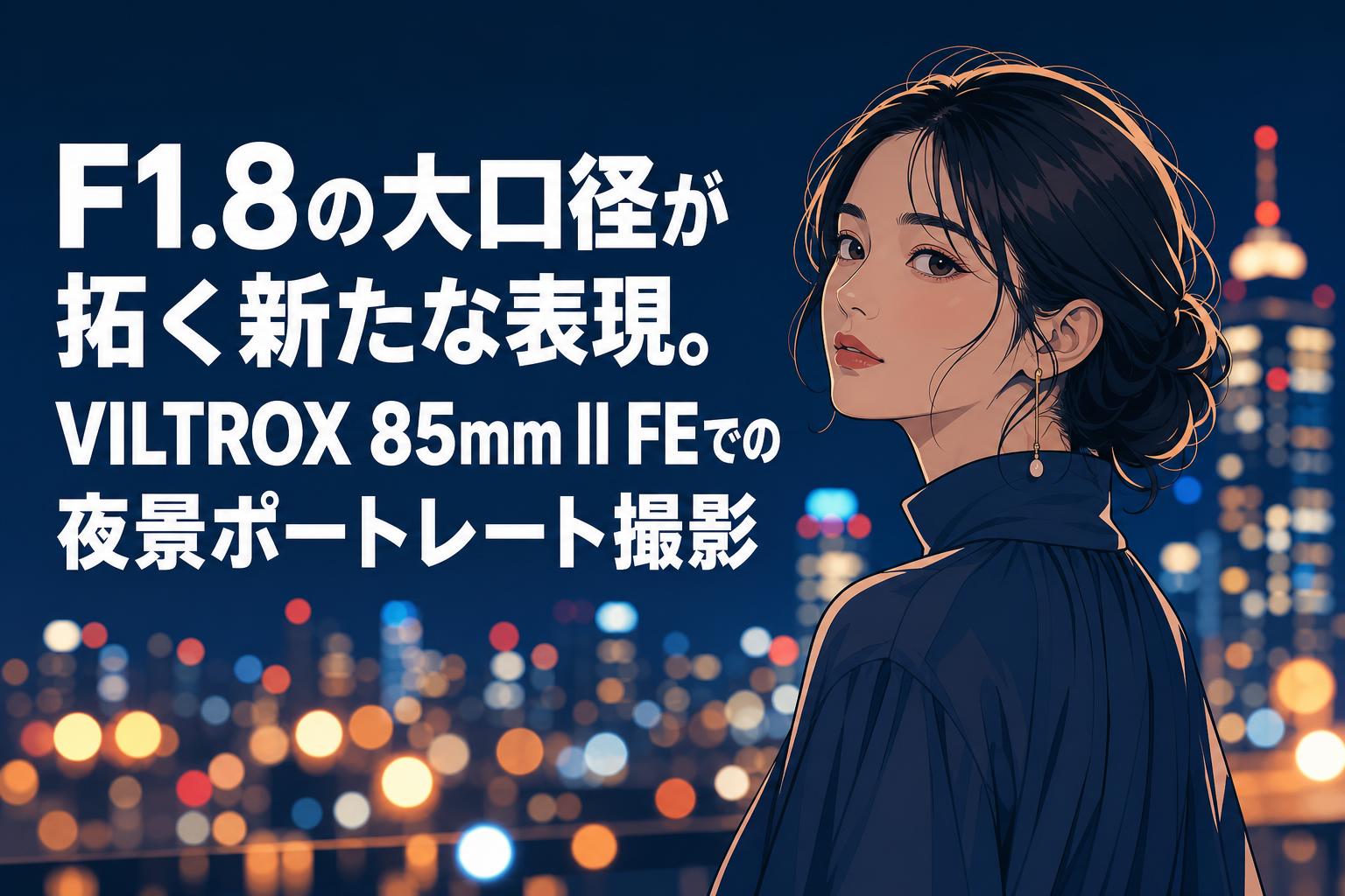 F1.8の大口径が拓く新たな表現。VILTROX 85mm II FEでの夜景ポート