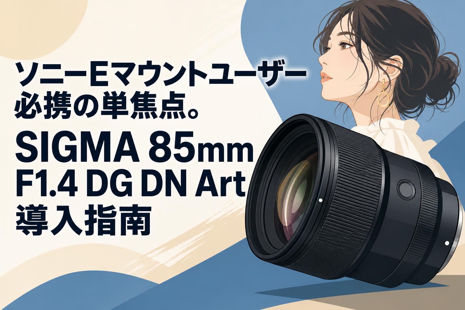 ソニーEマウントユーザー必携の単焦点。SIGMA 85mm F1.4 DG DN Art導入