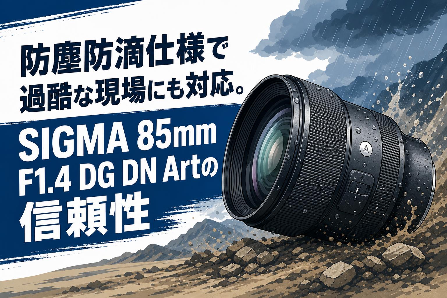 防塵防滴仕様で過酷な現場にも対応。SIGMA 85mm F1.4 DG DN Artの信頼