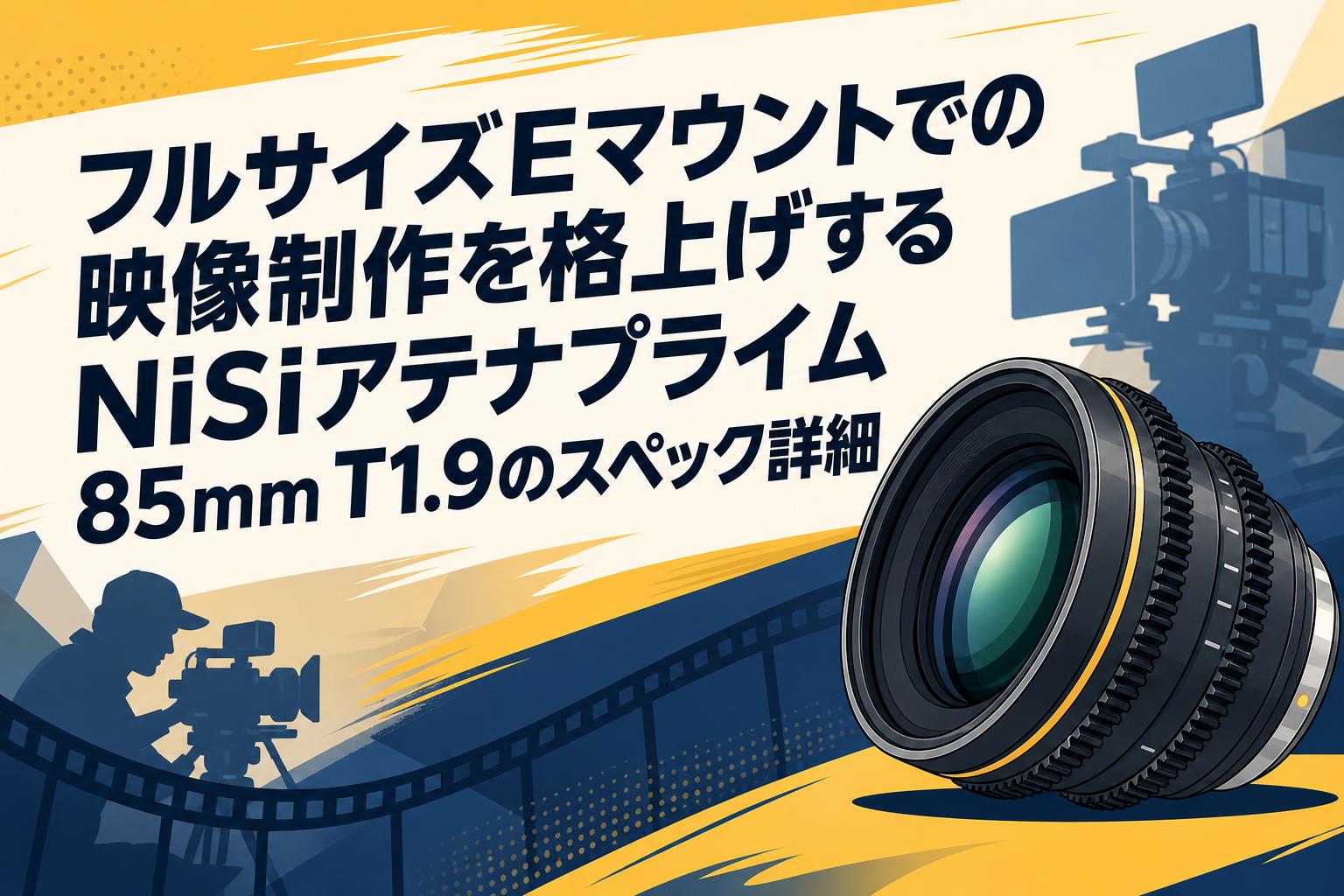フルサイズEマウントでの映像制作を格上げするNiSiアテナプライム85mm