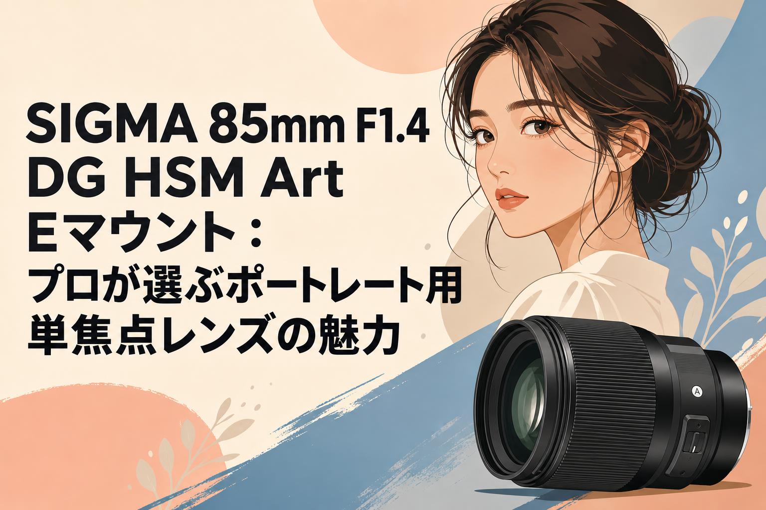 SIGMA 85mm F1.4 DG HSM Art Eマウント：プロが選ぶポートレート用単