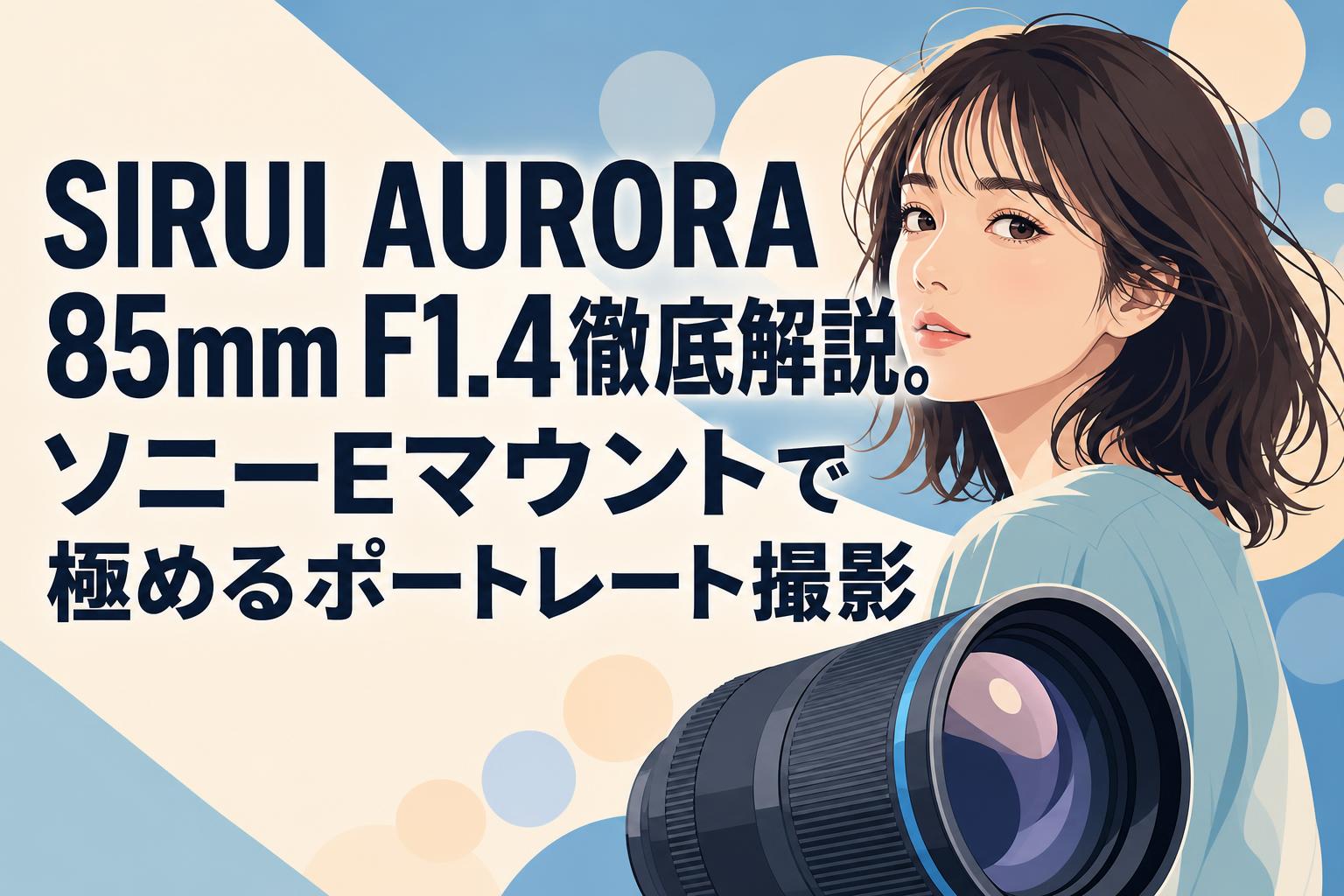 SIRUI AURORA 85mm F1.4徹底解説。ソニーEマウントで極めるポート