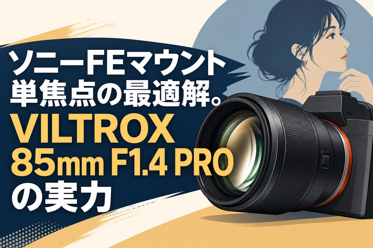 ソニーFEマウント単焦点の最適解。VILTROX 85mm F1.4 PROの実力