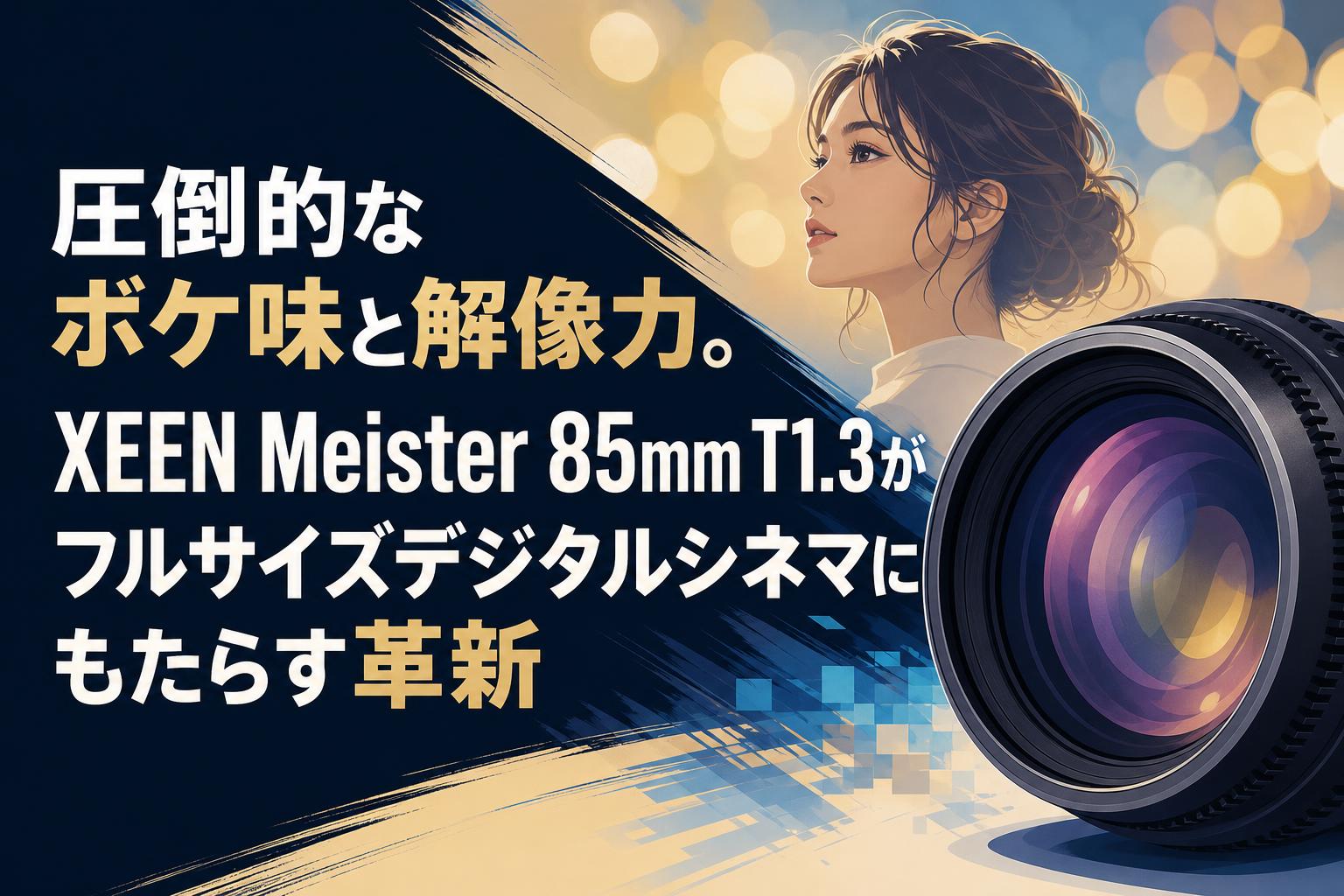 圧倒的なボケ味と解像力。XEEN Meister 85mm T1.3がフルサイズデジタル