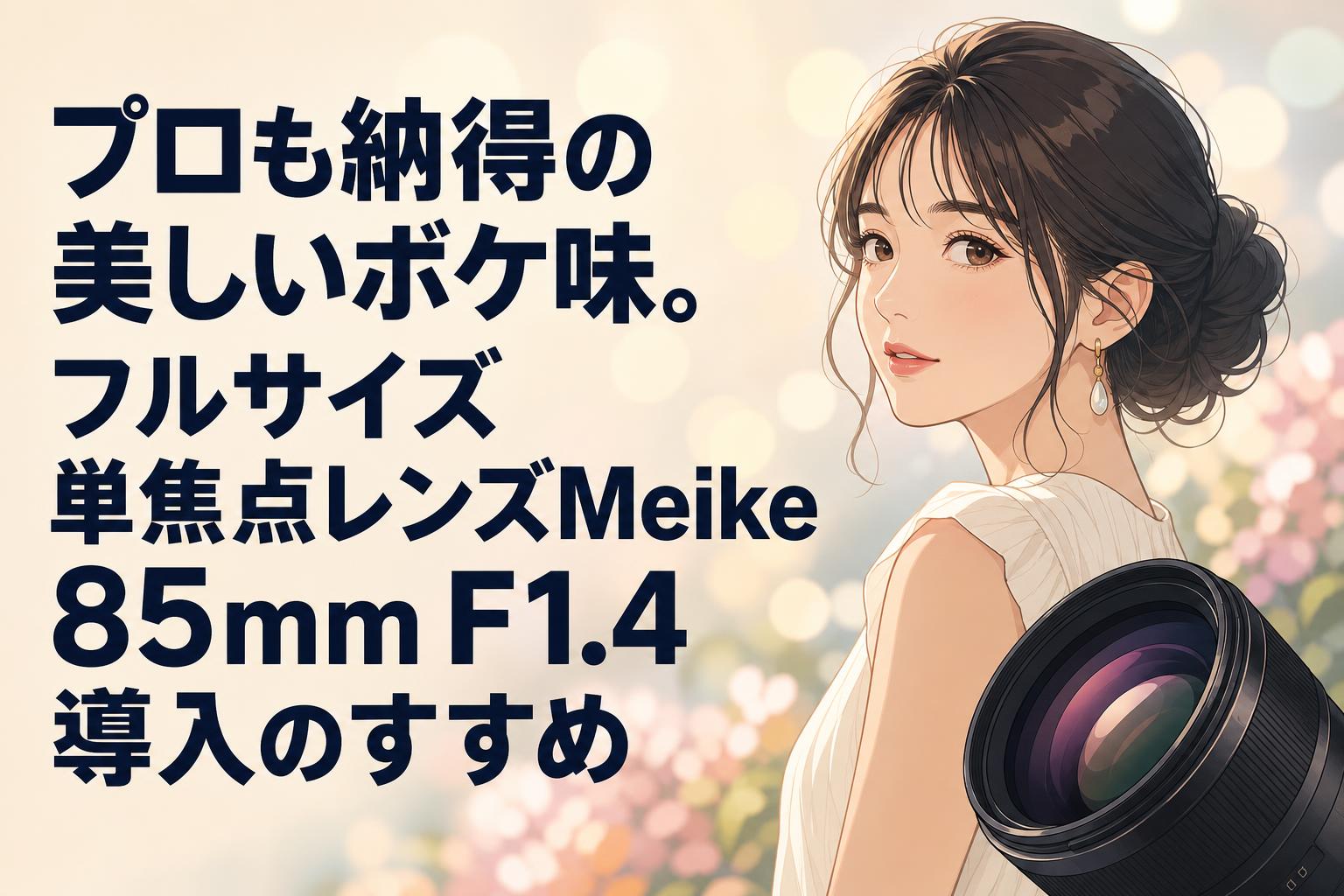 プロも納得の美しいボケ味。フルサイズ単焦点レンズMeike 85mm F1.4