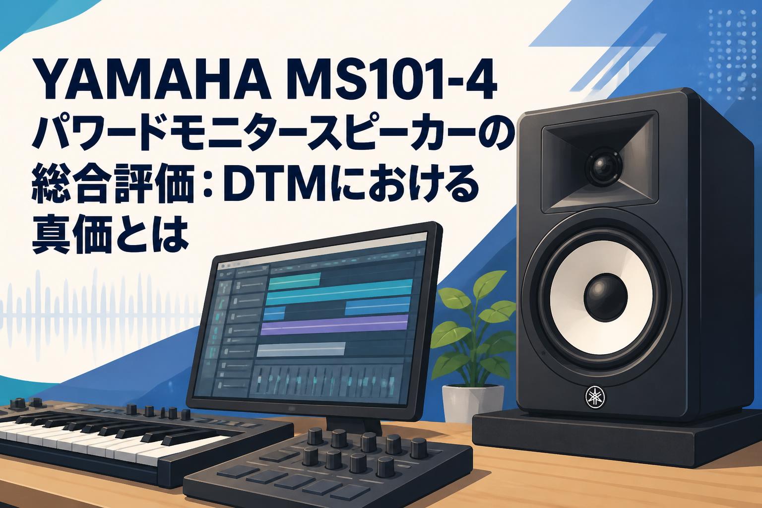 YAMAHA MS101-4 パワードモニタースピーカーの総合評価：DTMにおける