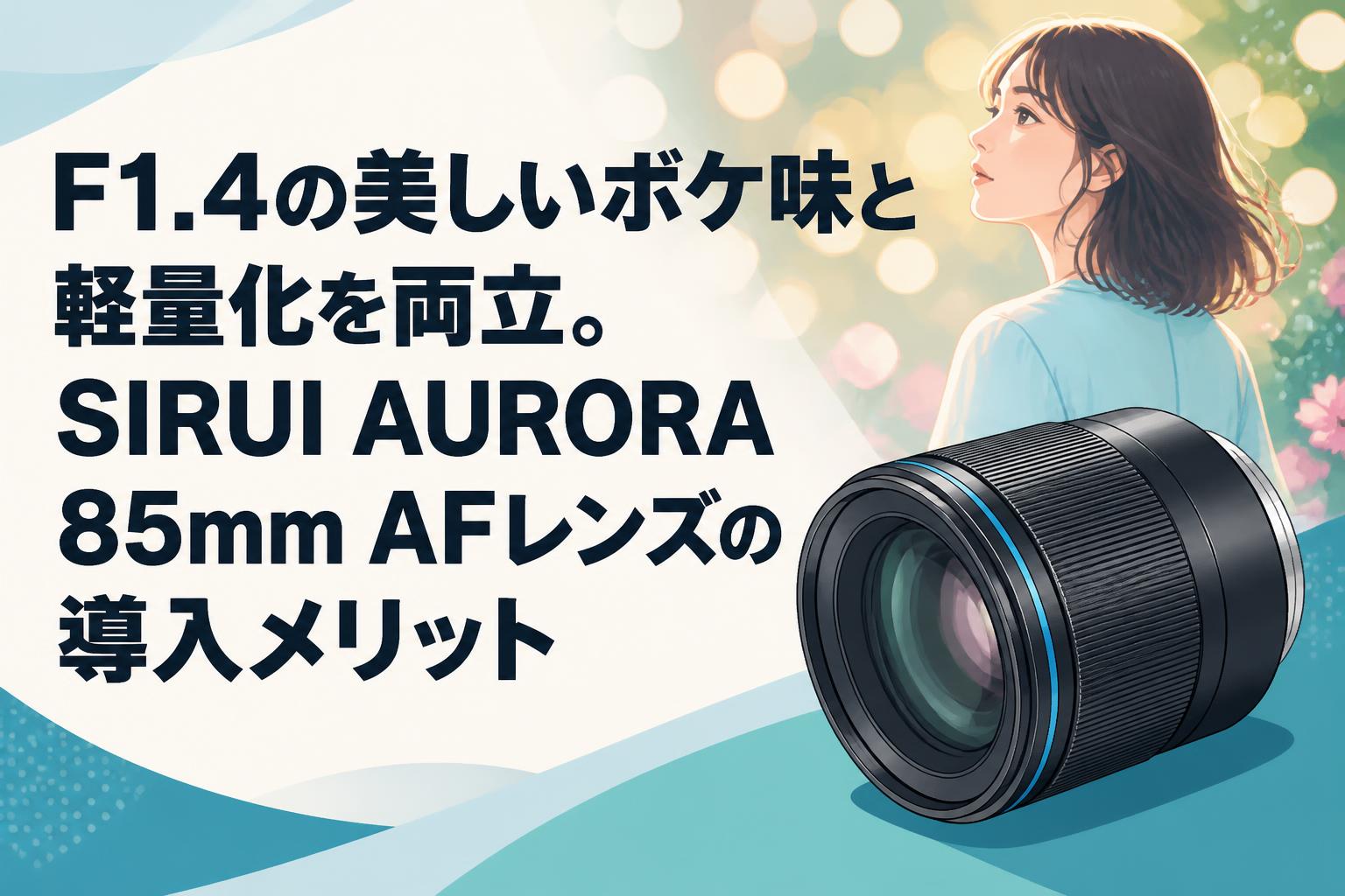 F1.4の美しいボケ味と軽量化を両立。SIRUI AURORA 85mm AFレンズの導入
