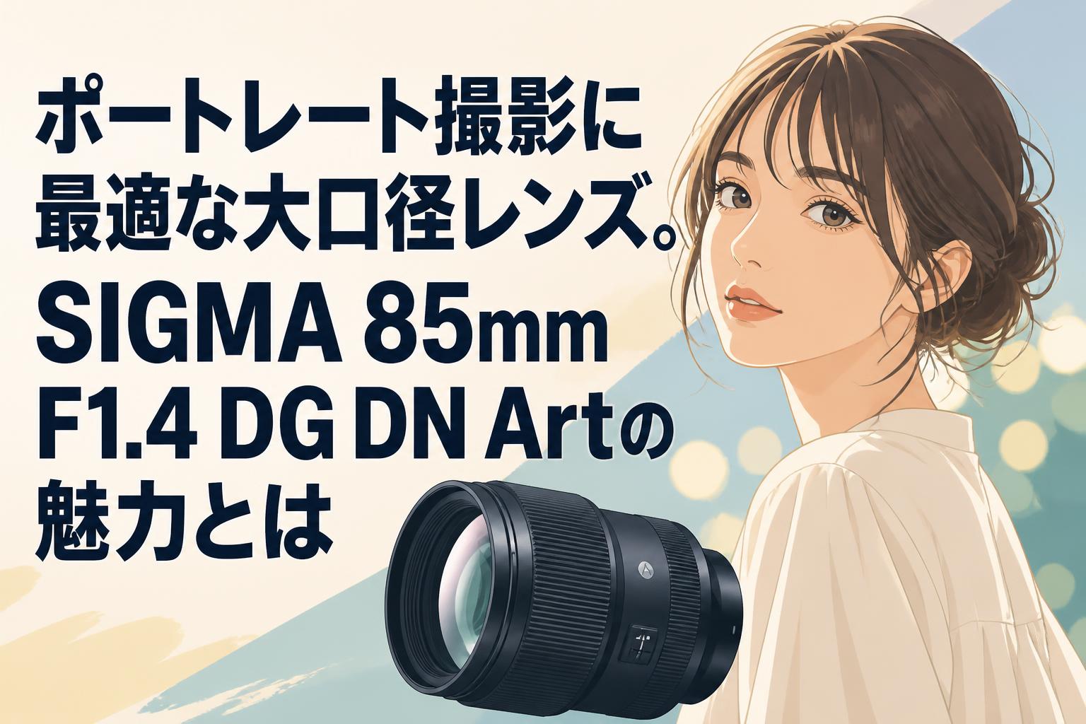 α6400 / SIGMA 85mm / 35mm / ポートレート ポートレート撮影に最適な大口径レンズ。SIGMA 85mm F1.4 DG DN Artの
