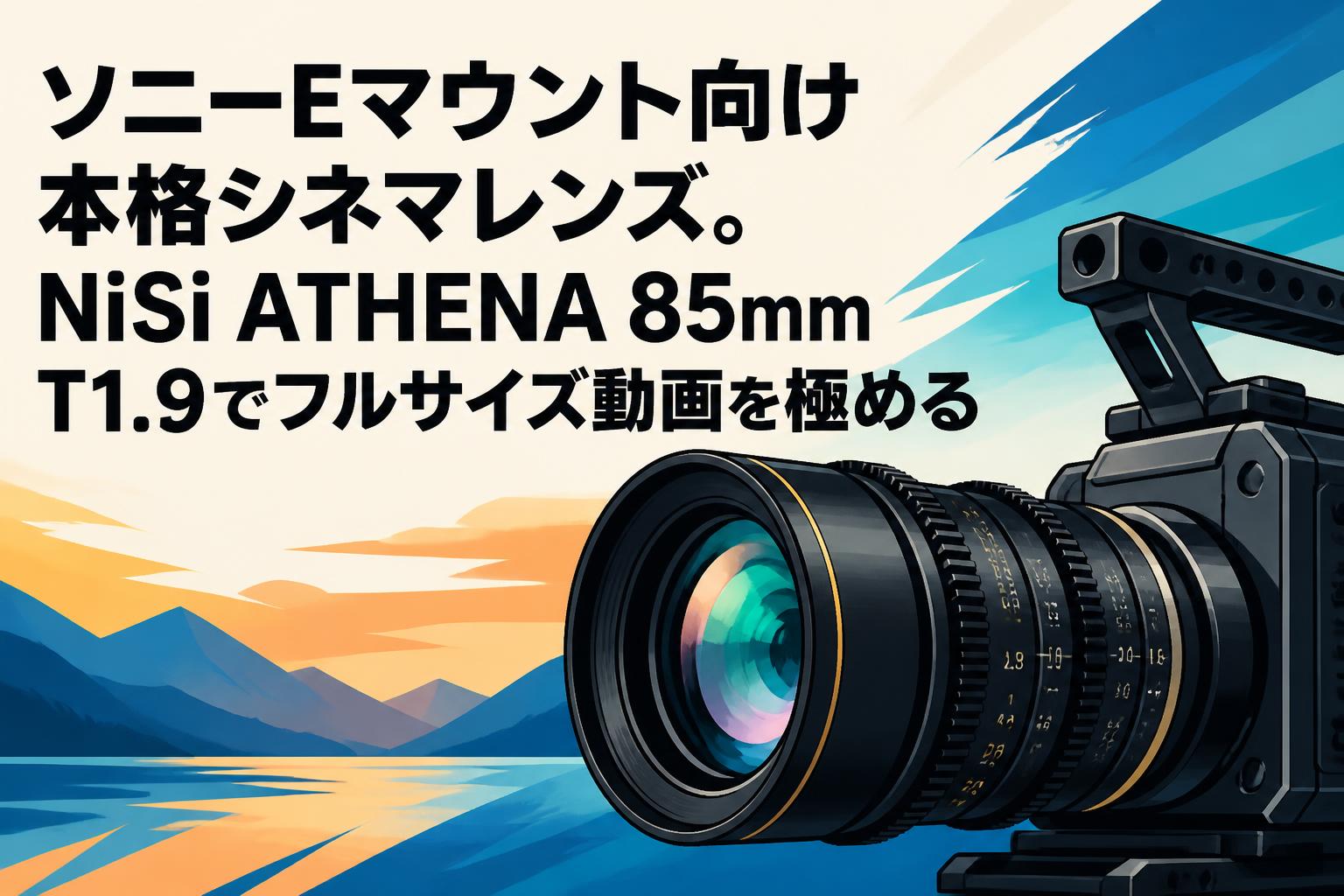 ソニーEマウント向け本格シネマレンズ。NiSi ATHENA 85mm T1.9でフル